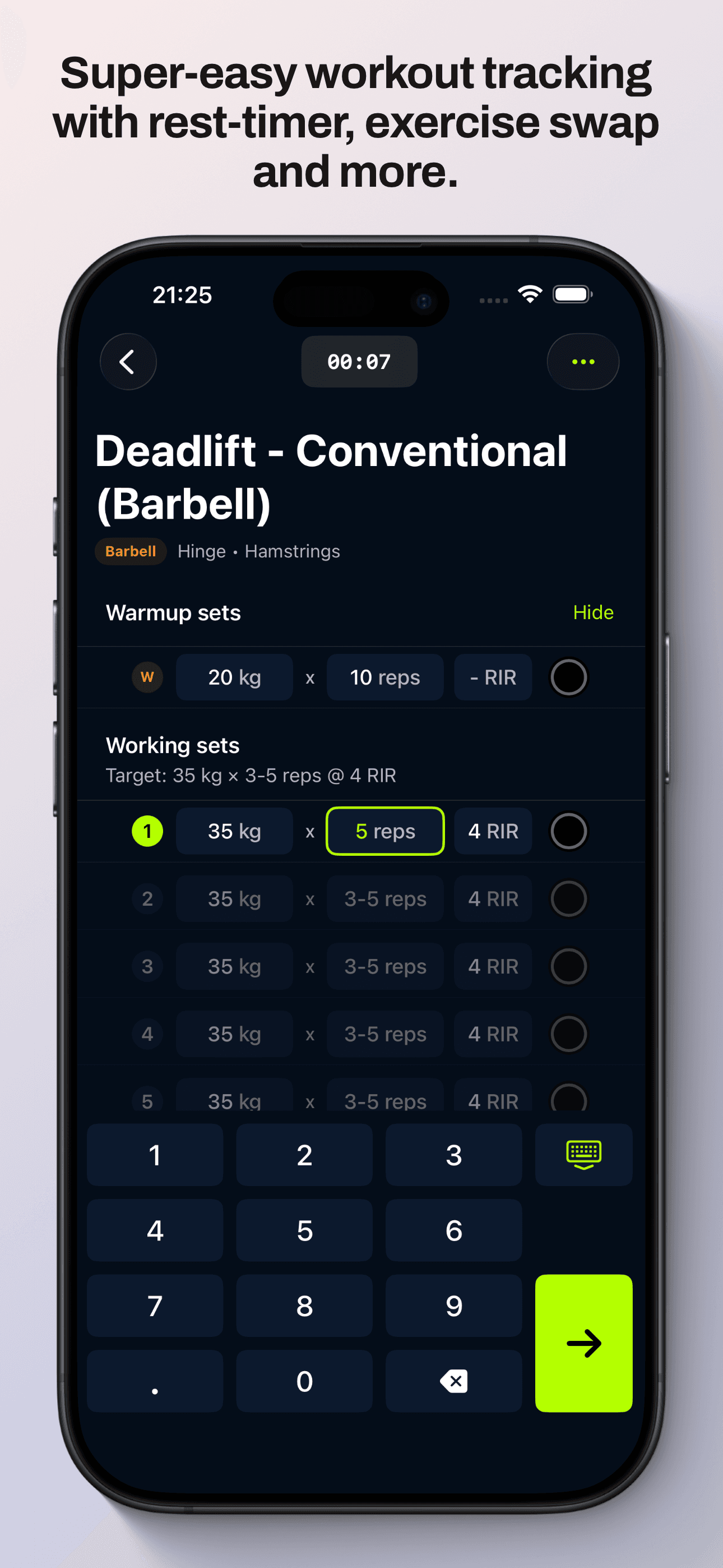 Flux : AI Workout Planner & Tracker screenshot 4