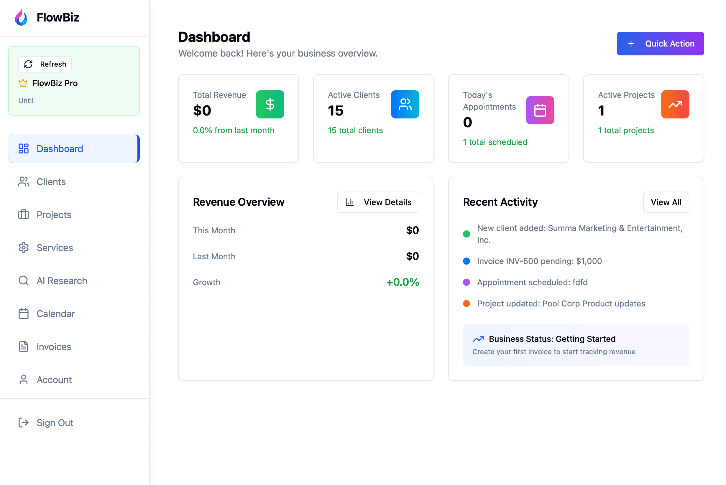 FlowBiz screenshot 3
