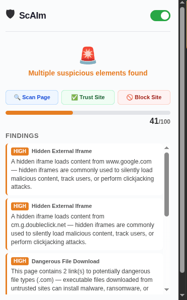 Anti Scam Plugin - ScAIm screenshot 4