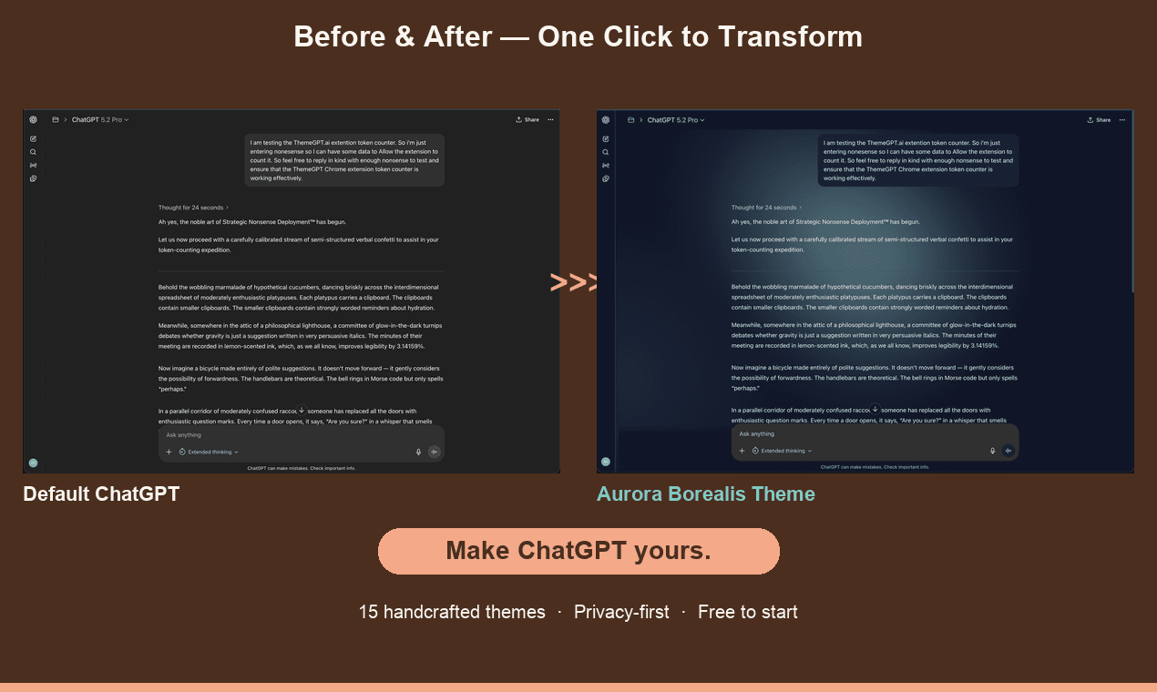 ChatGPT Themes & Dark Mode — ThemeGPT screenshot 6