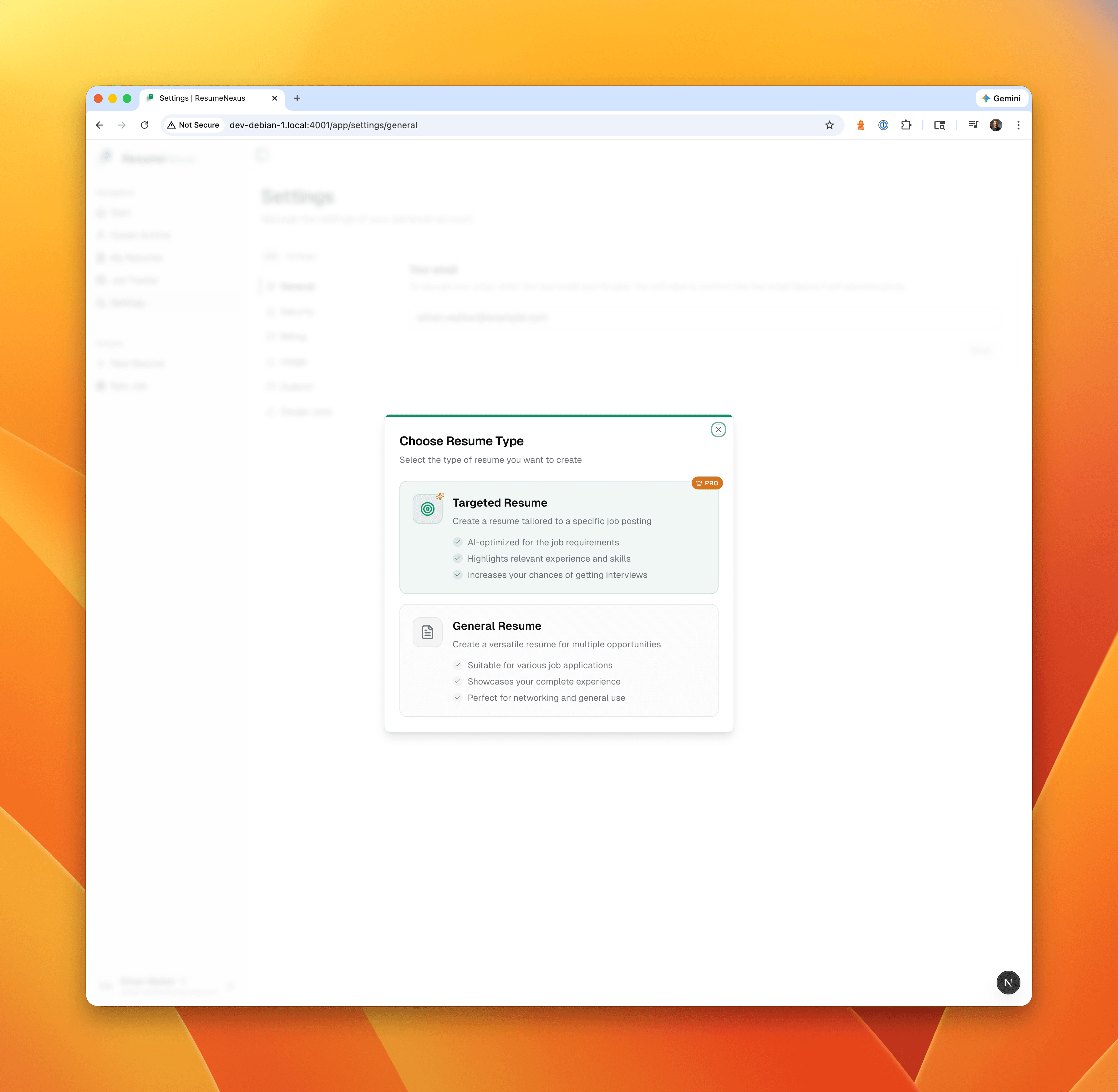 ResumeNexus screenshot 2