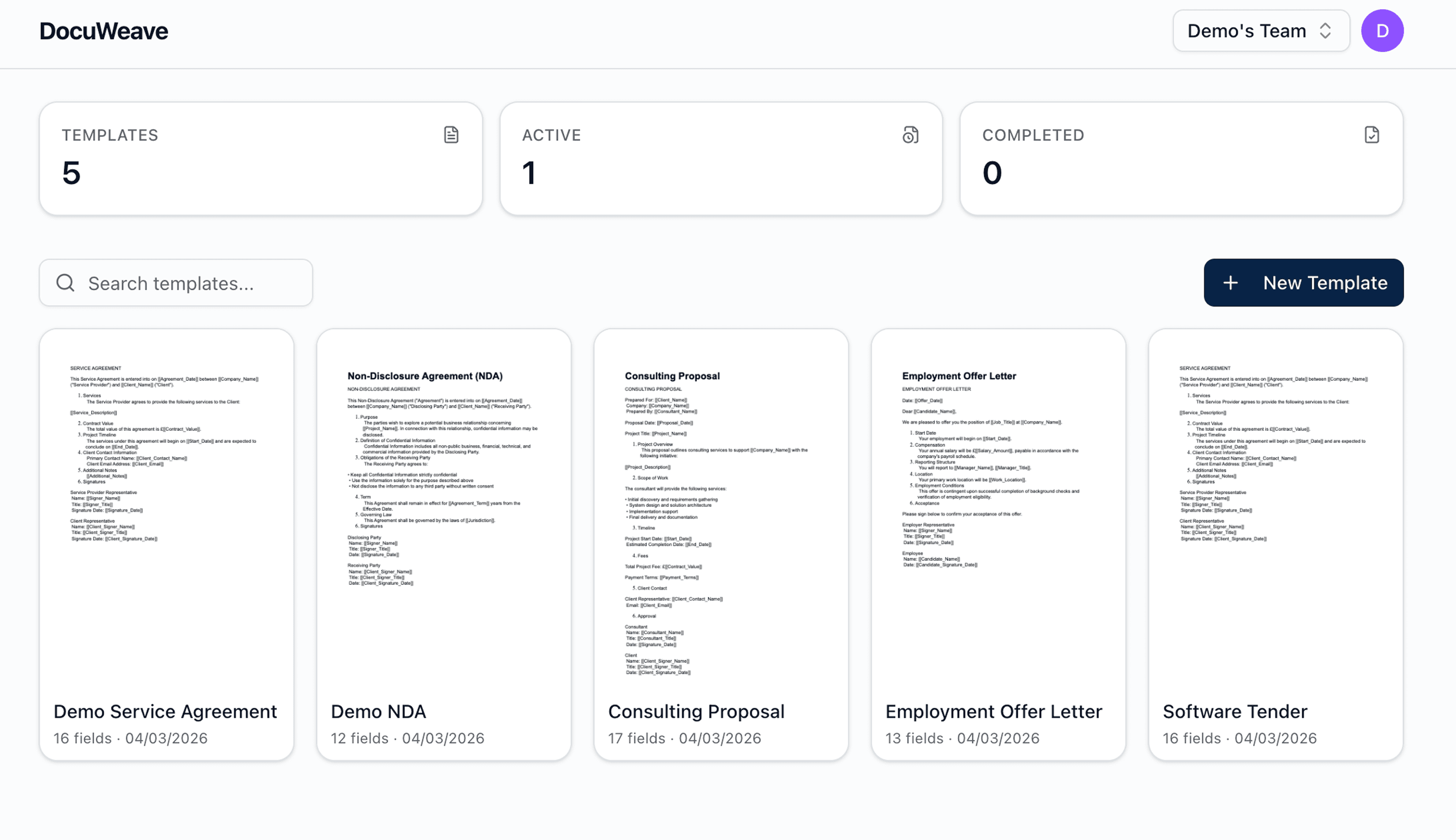 DocuWeave screenshot 2