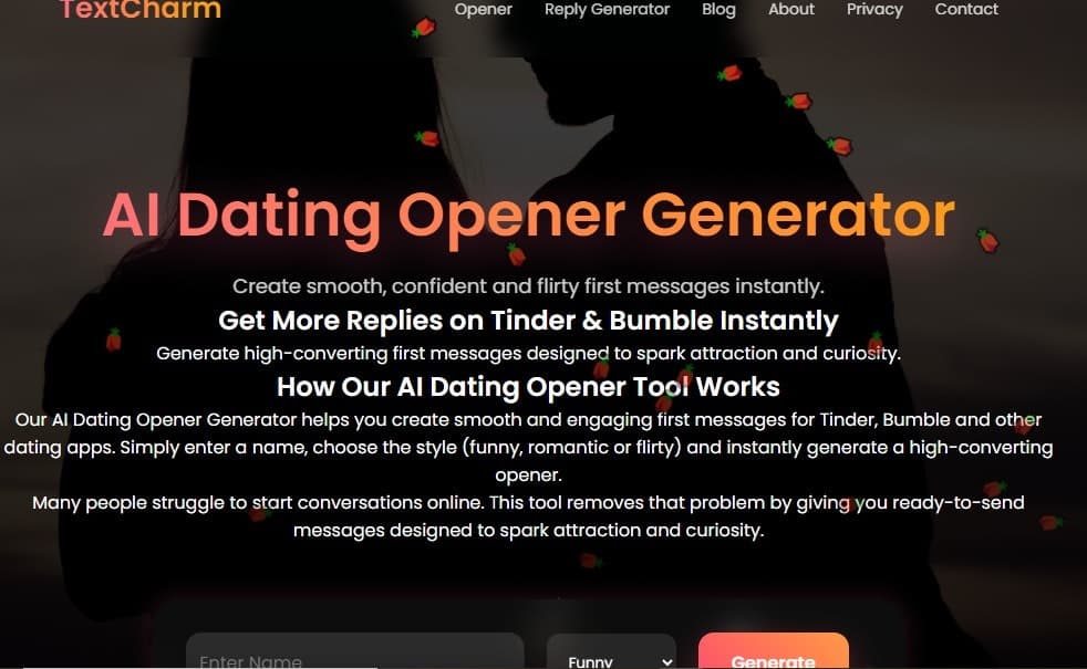 FlirtFlow - AI Dating Opener generator screenshot 2