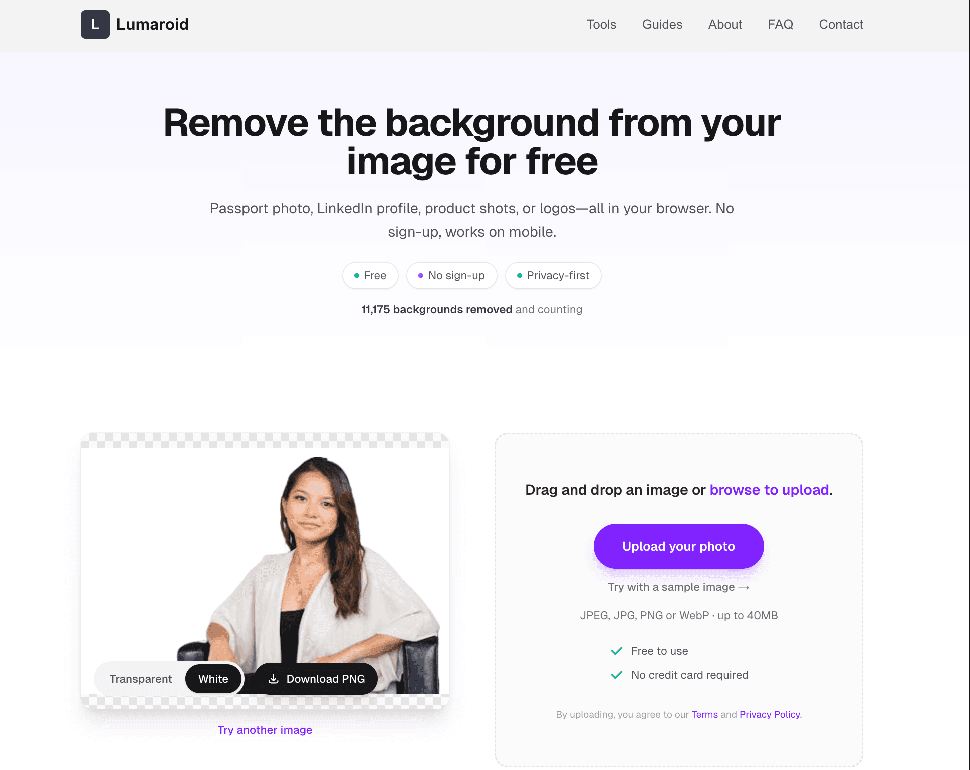 Lumaroid - Free Online Tools screenshot 3