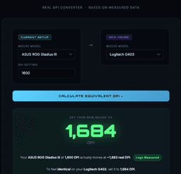 RealDPI — Real Mouse DPI Converter