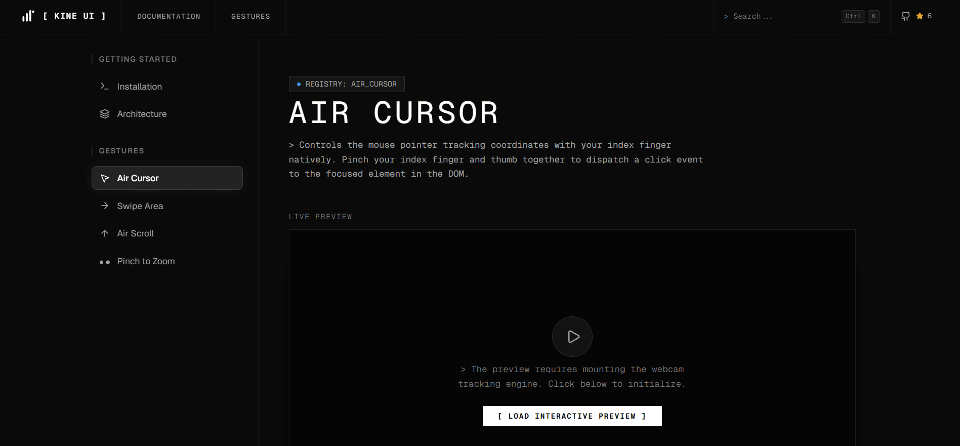 Kine UI screenshot 3
