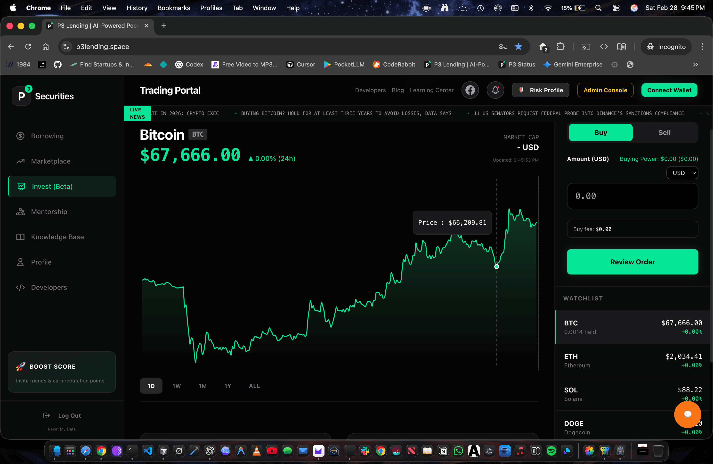 P3 Developer Dashboard screenshot 6