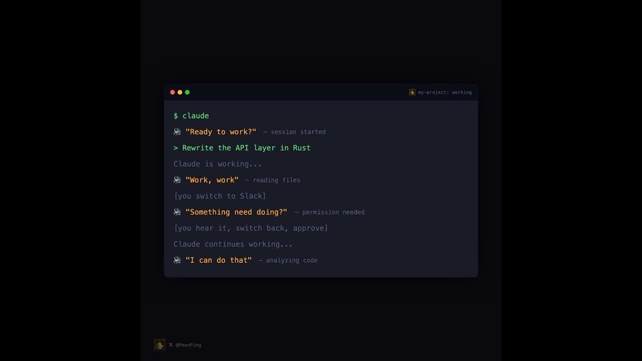 PeonPing screenshot 1