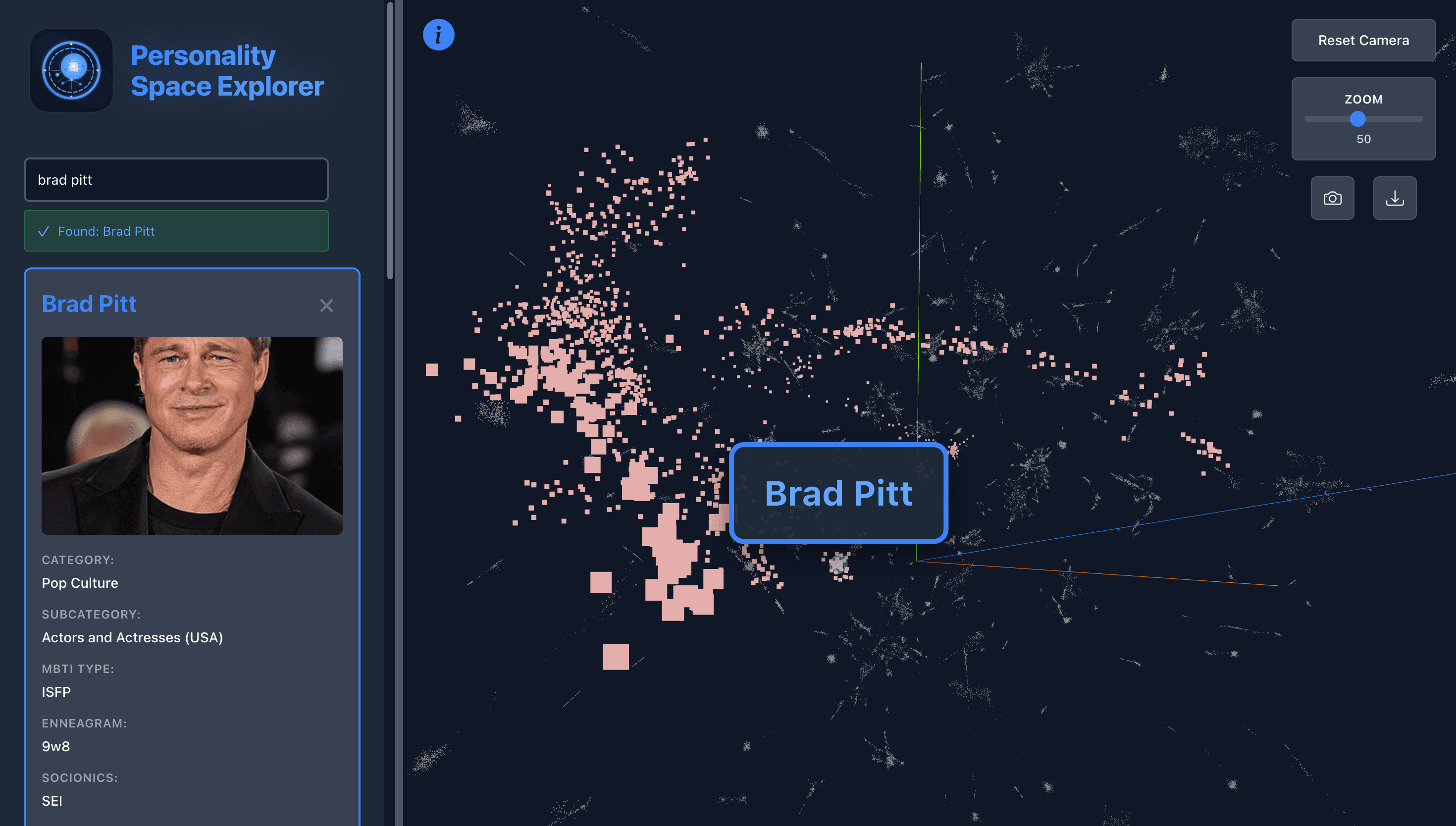 Personality Space Explorer screenshot 1