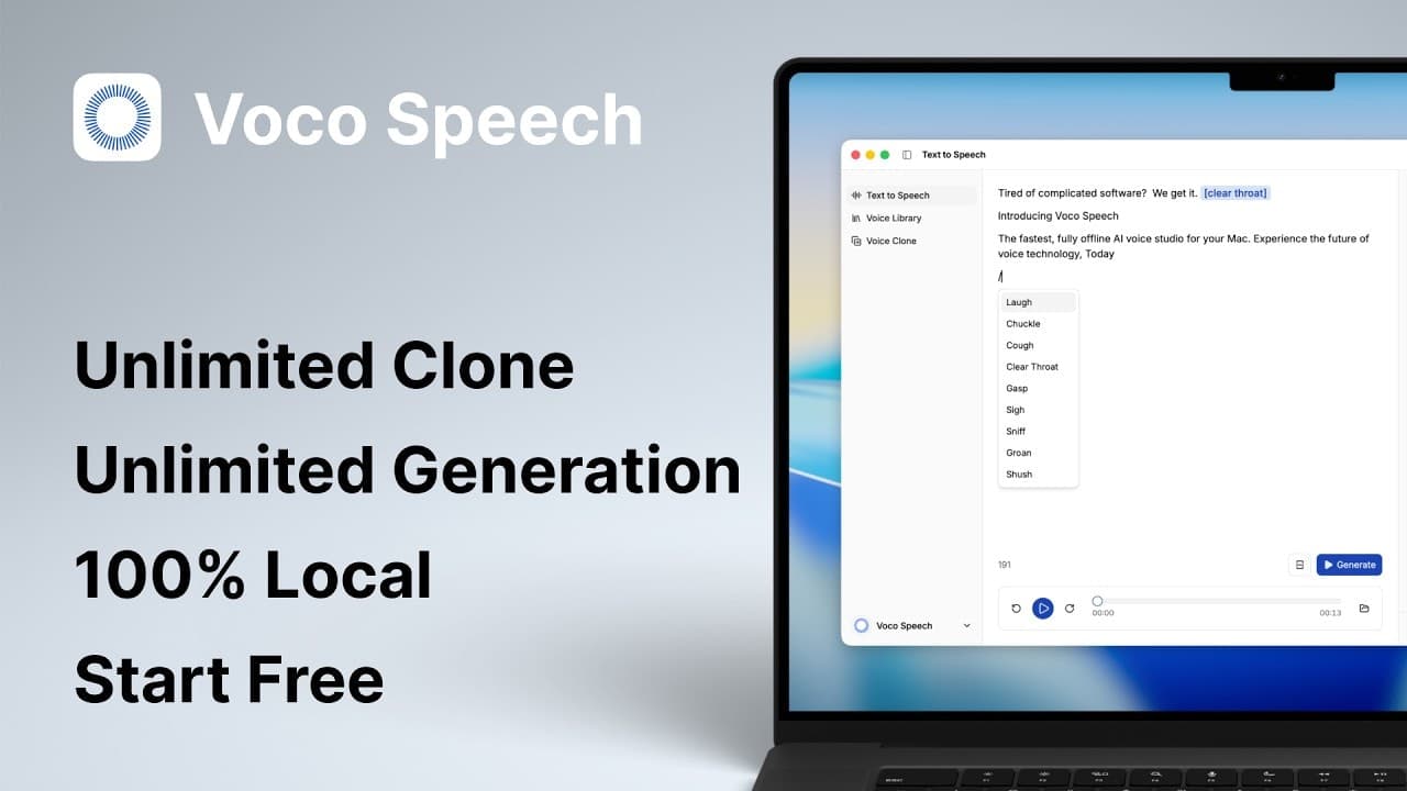 Voco Speech screenshot 1