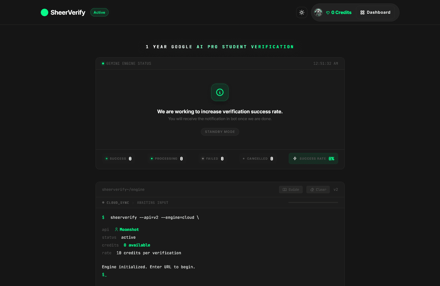SheerVerify: 1-Year Gemini Pro Verifier screenshot 1
