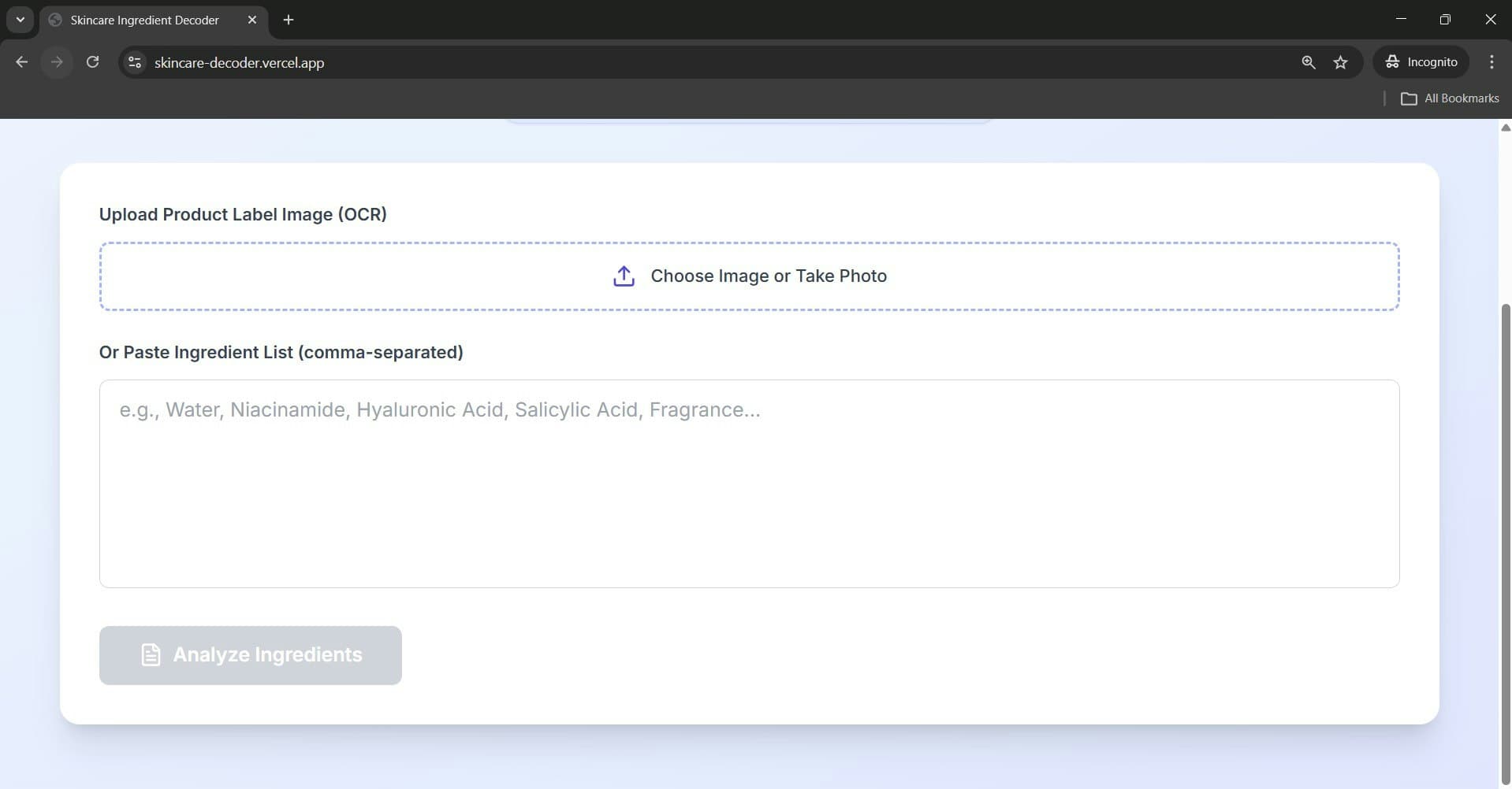 Skincare Ingredient Decoder screenshot 7