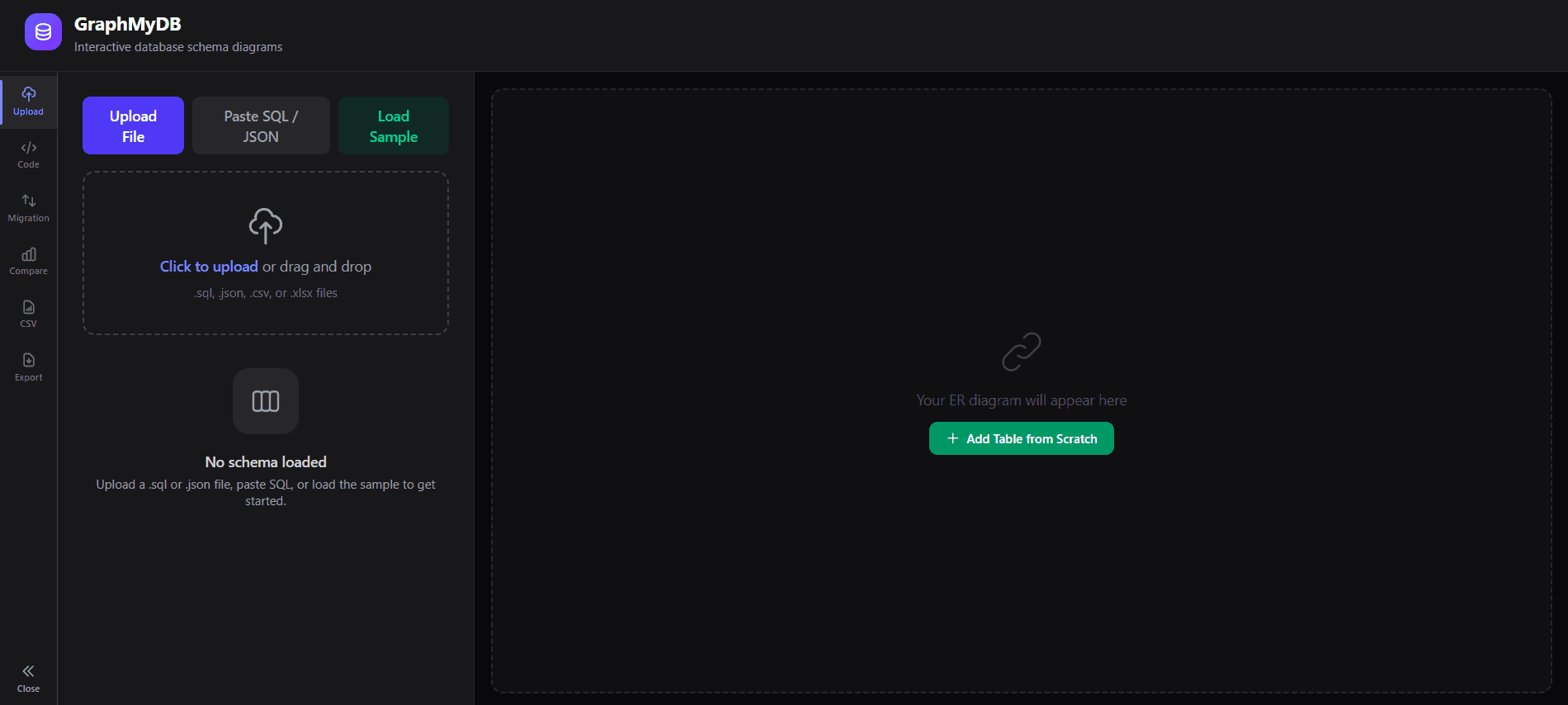 GraphMyDB screenshot 1