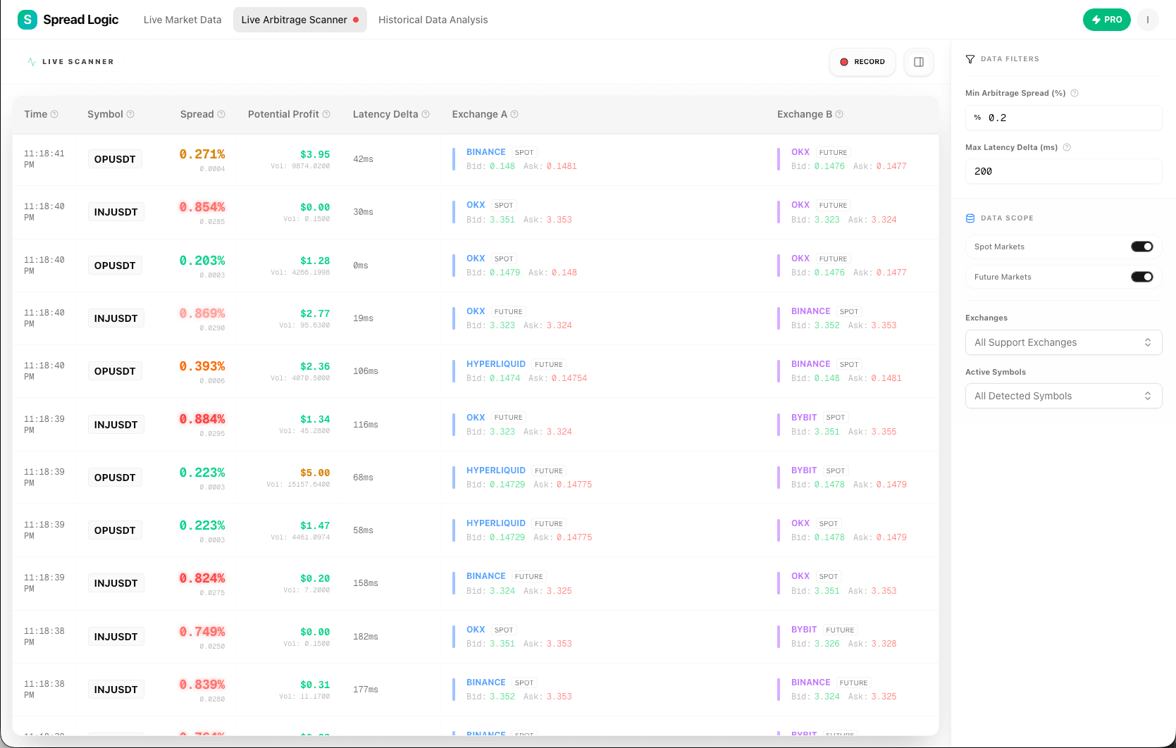 Spread Logic screenshot 2