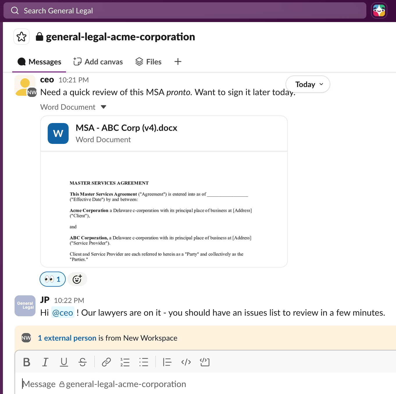 General Legal screenshot 3