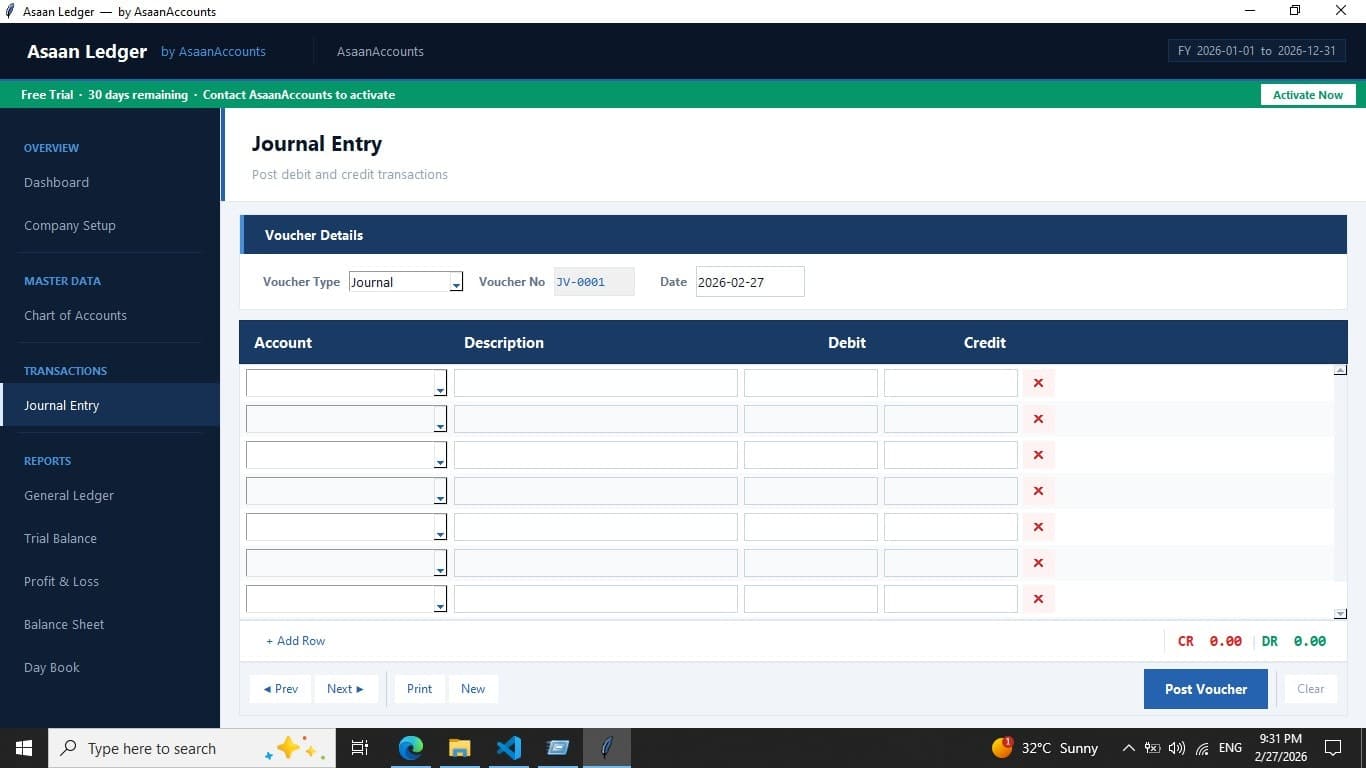 AsaanLedger screenshot 3
