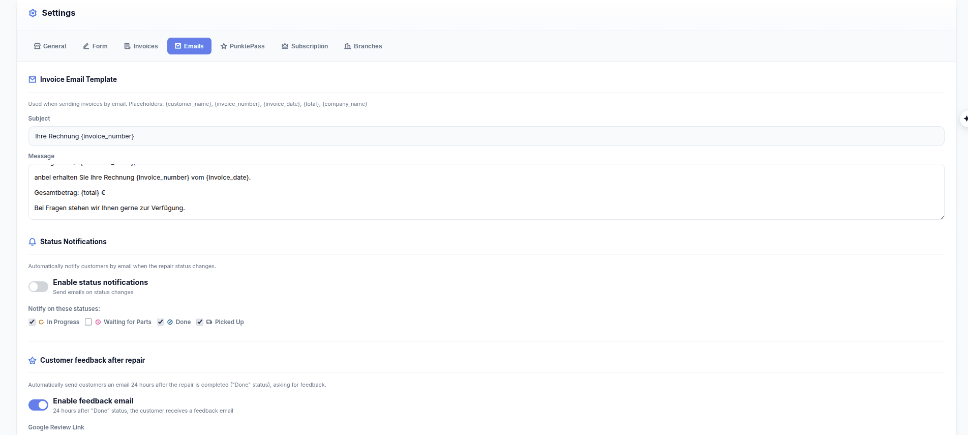 Reparaturpass screenshot 3