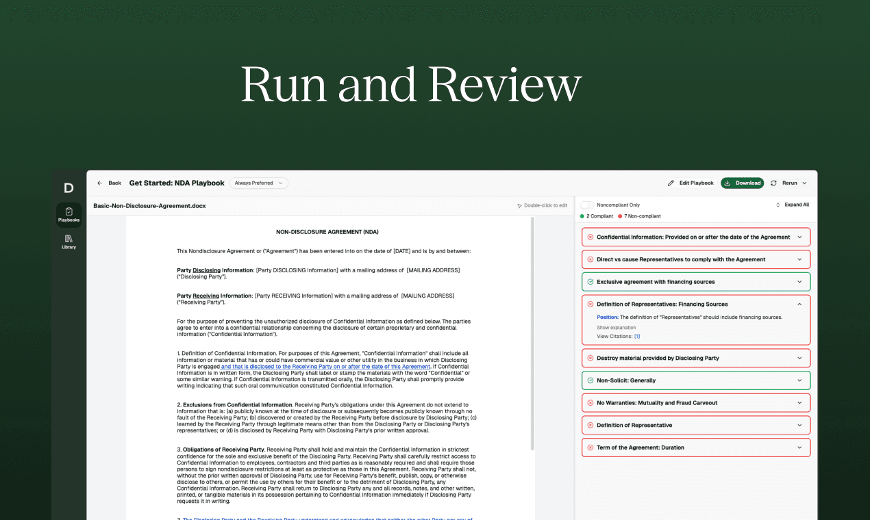 Draftwise Playbook Studio screenshot 4