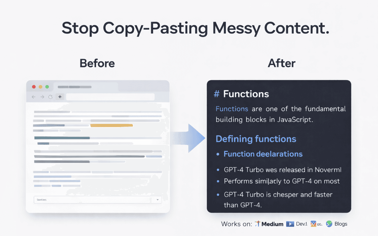 CleanMark - Smart Markdown Extractor screenshot 3