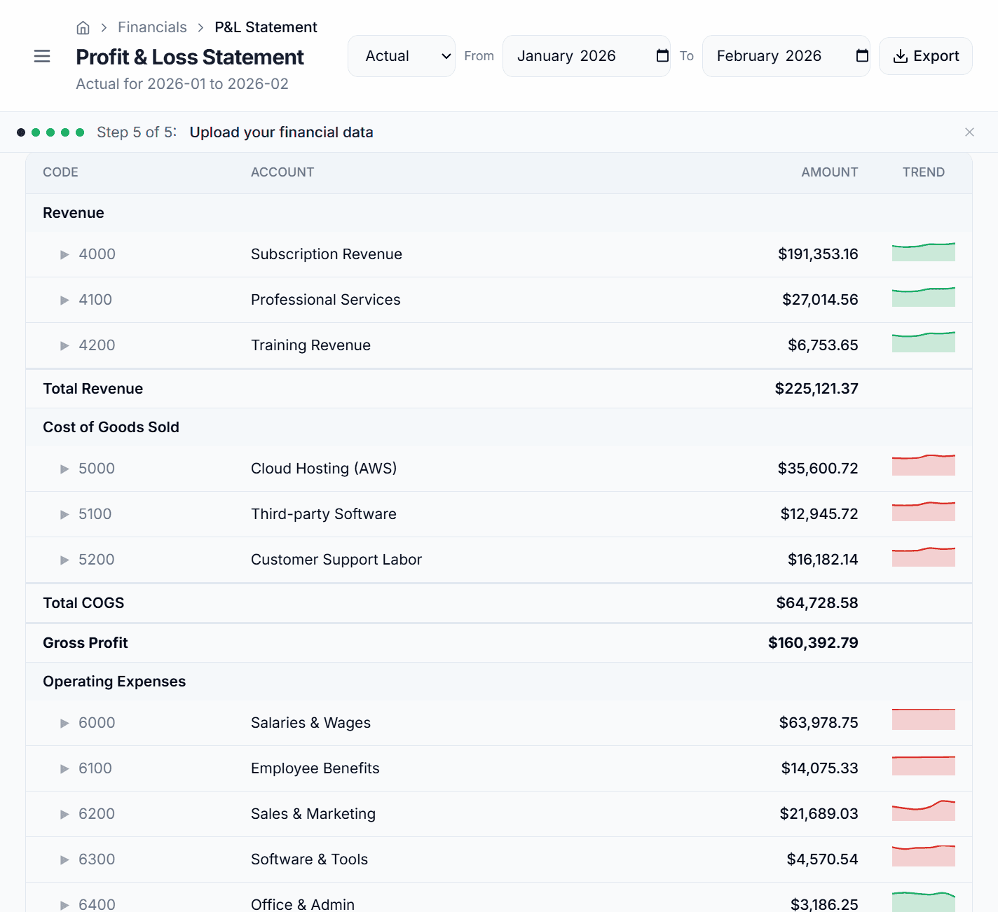 Accomptant screenshot 2