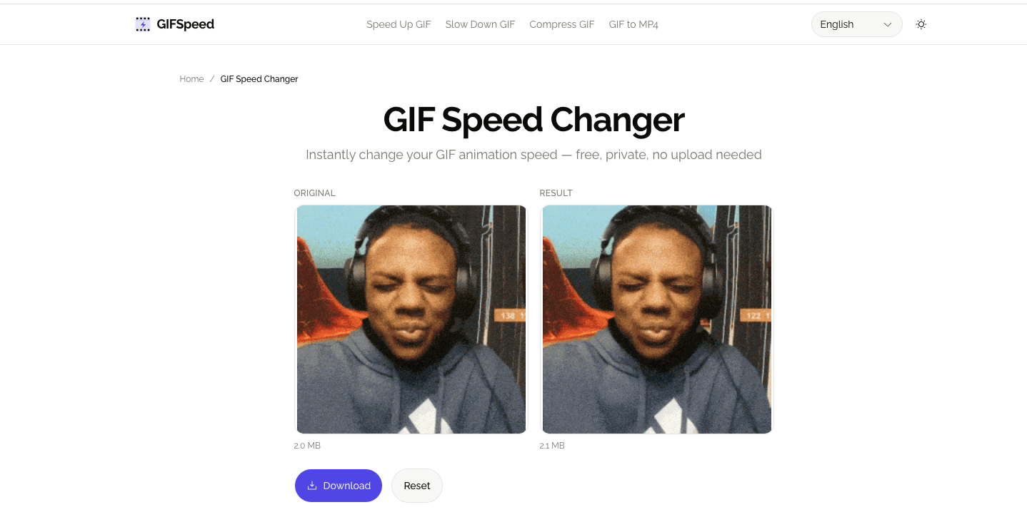 GIFSpeed - Speed GIF Online Free screenshot 1