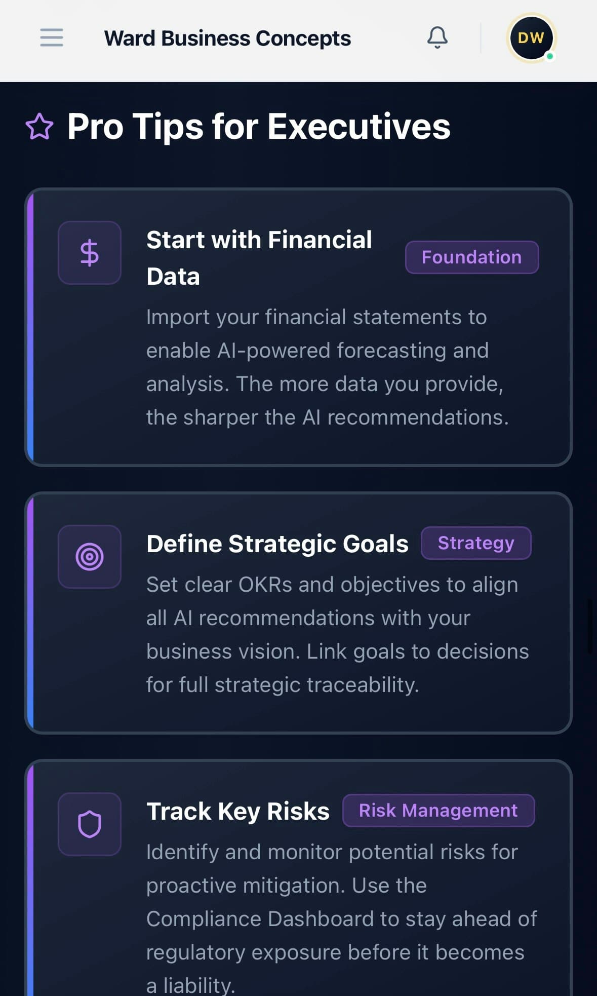 Ward Strategic Advisor (WSA) screenshot 9