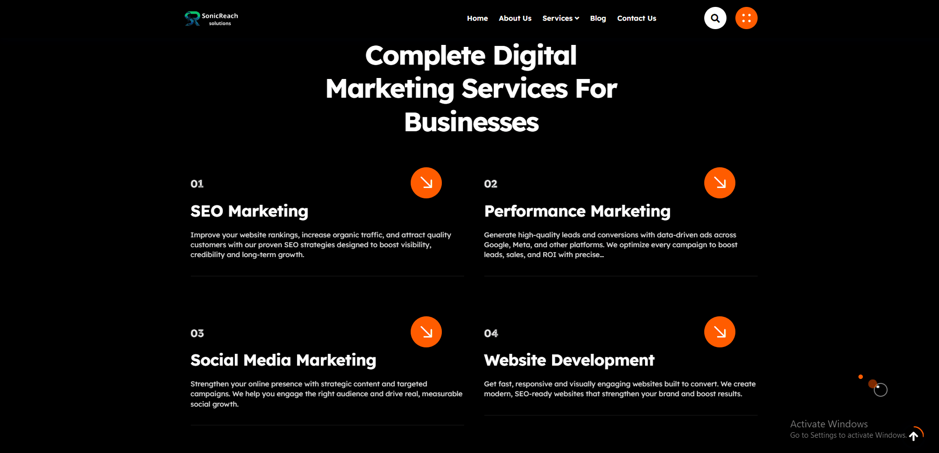 soincreachsolutions.com screenshot 2