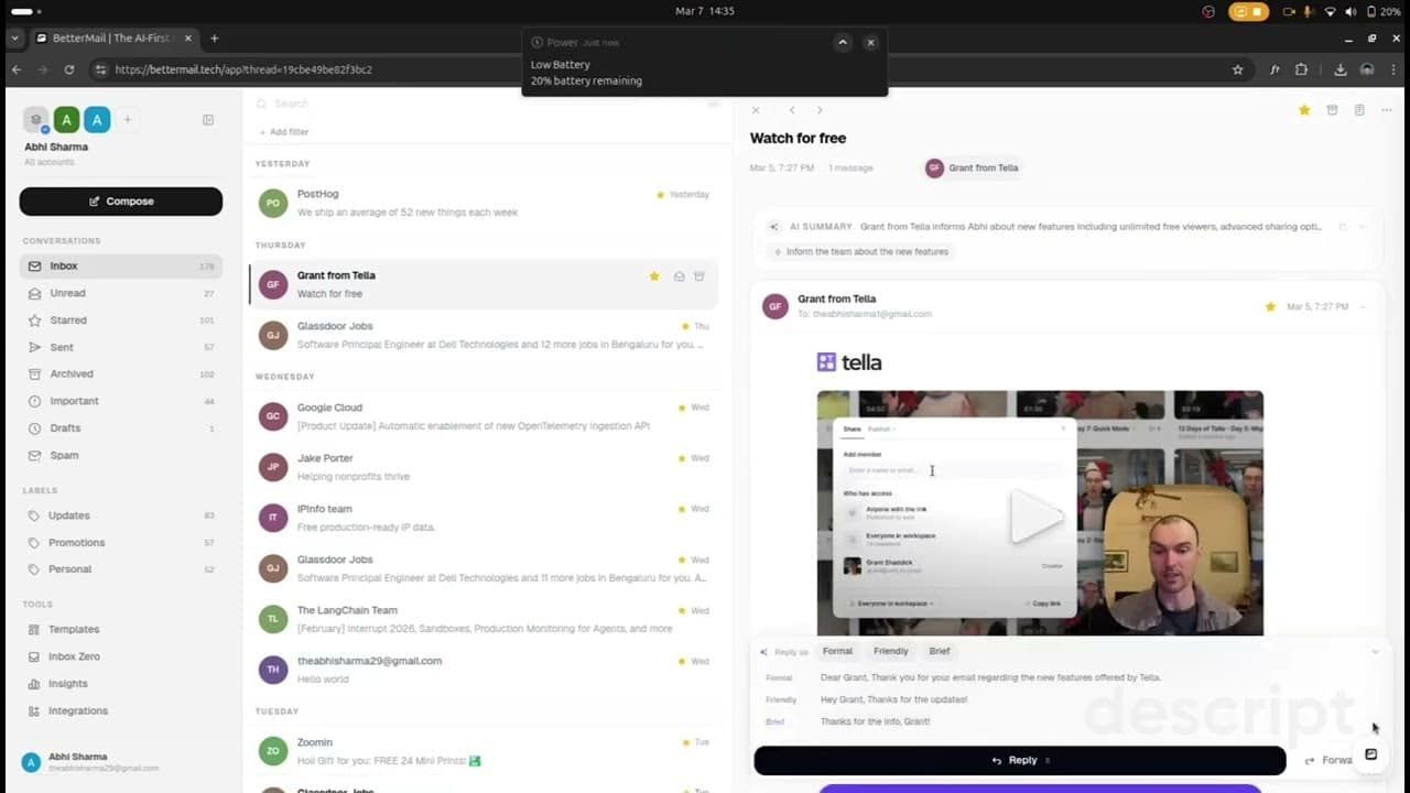 BetterMail screenshot 1