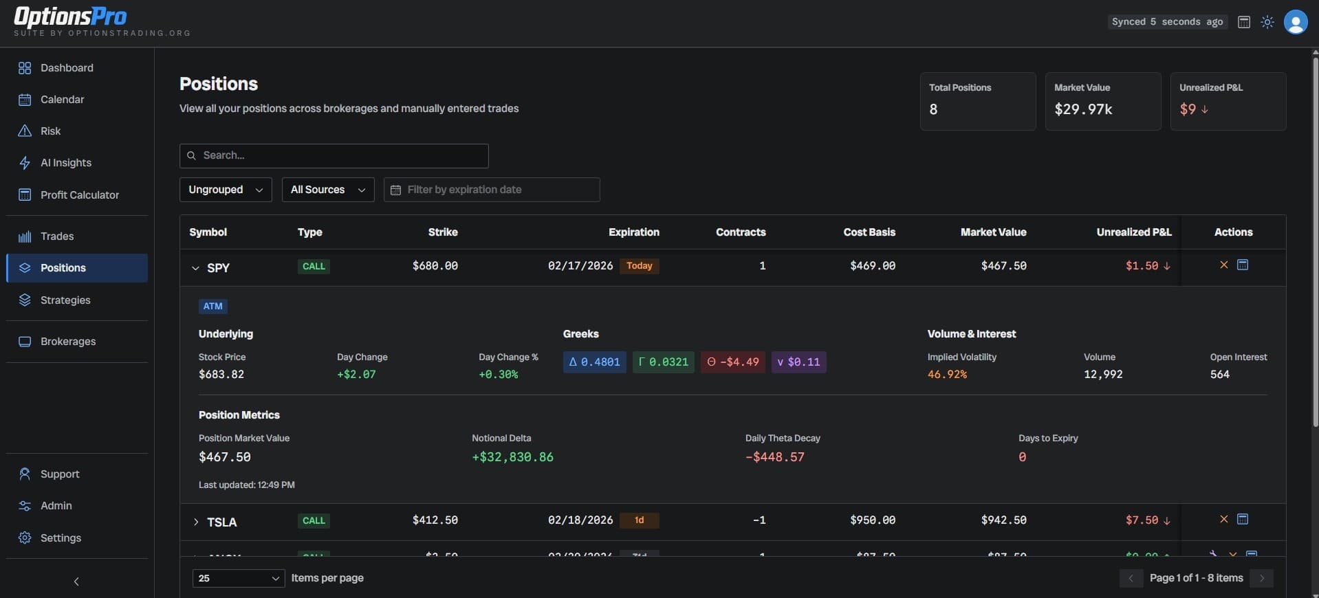 Options Pro screenshot 3