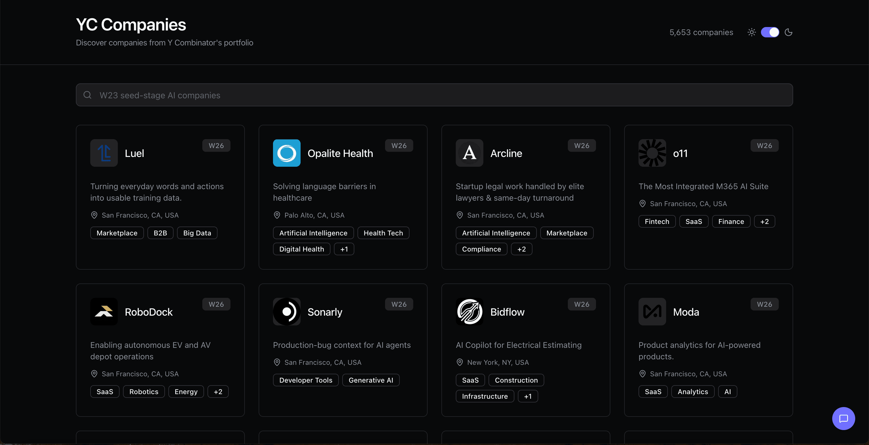 YC Agent screenshot 2