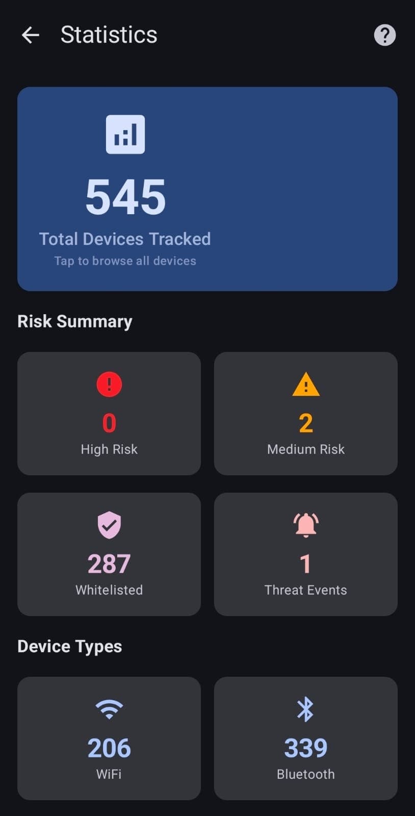 SentryRF Counter-Surveillance Scanner screenshot 6