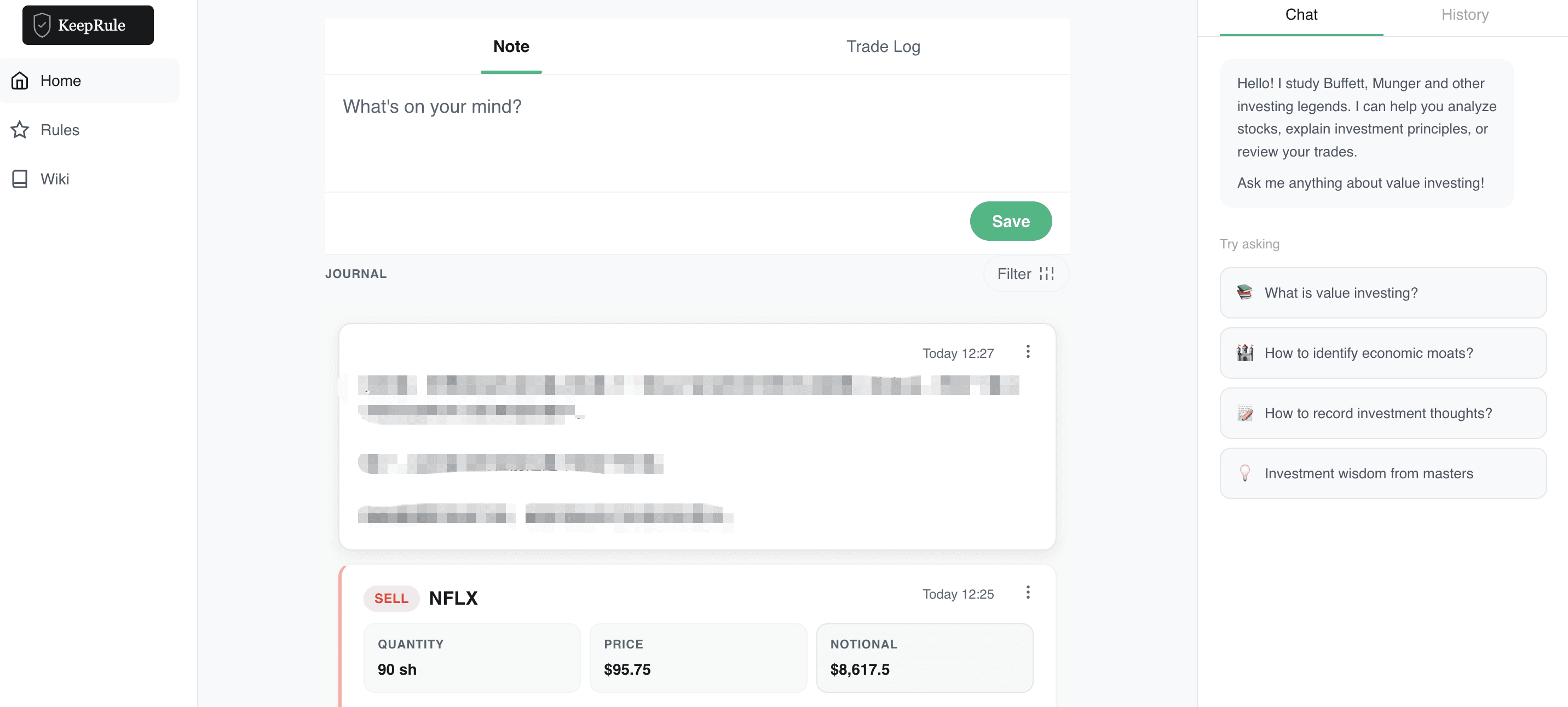 KeepRule screenshot 2