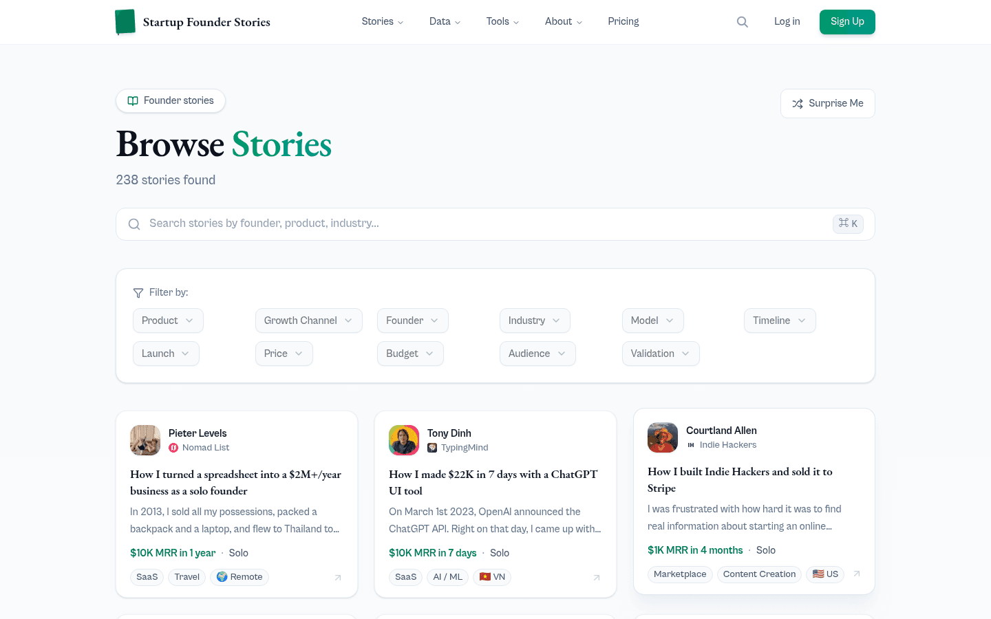 Startup Founder Stories screenshot 3