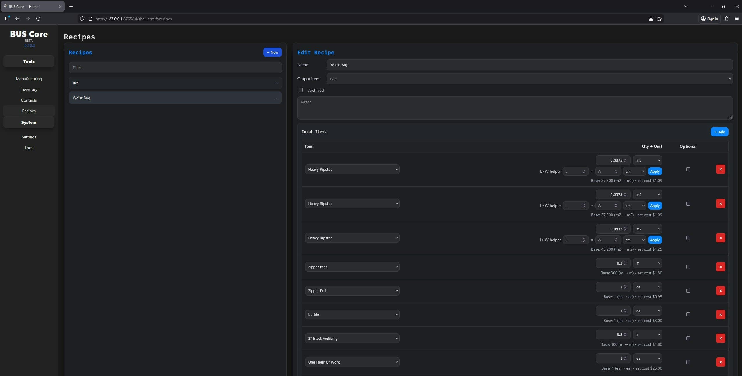 BUS Core screenshot 3