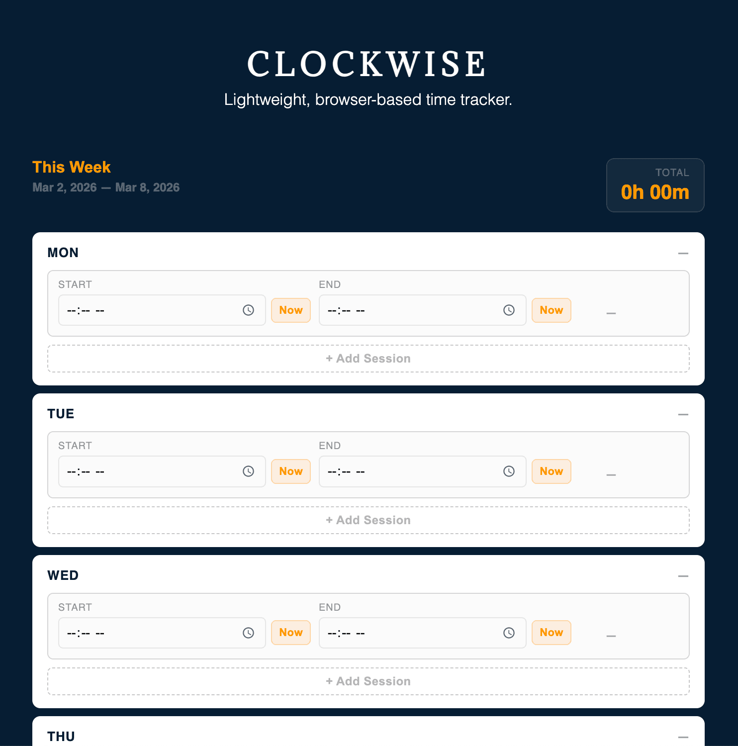Clockwise screenshot 1