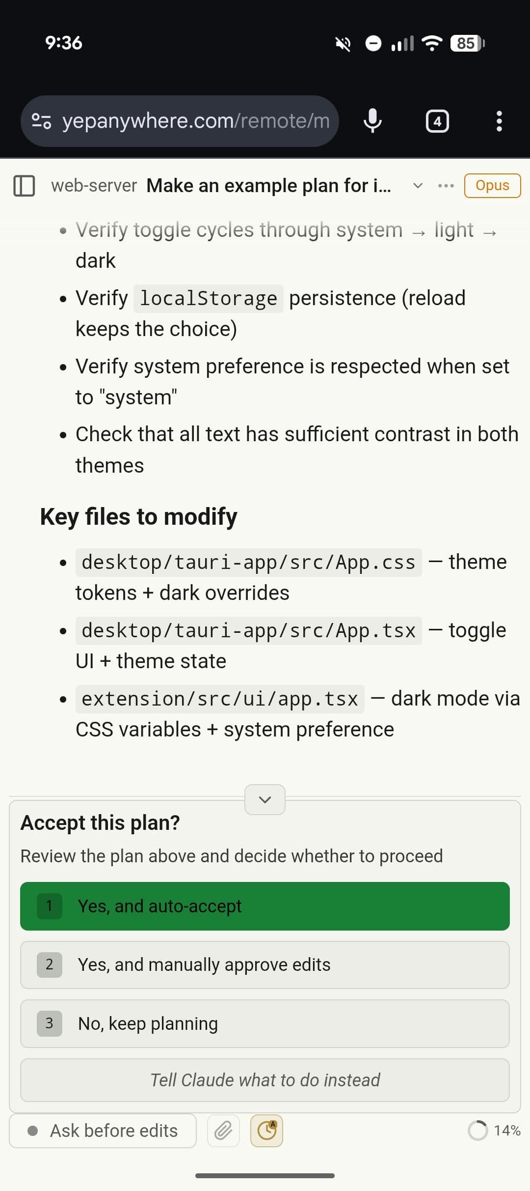 Yep Anywhere screenshot 3