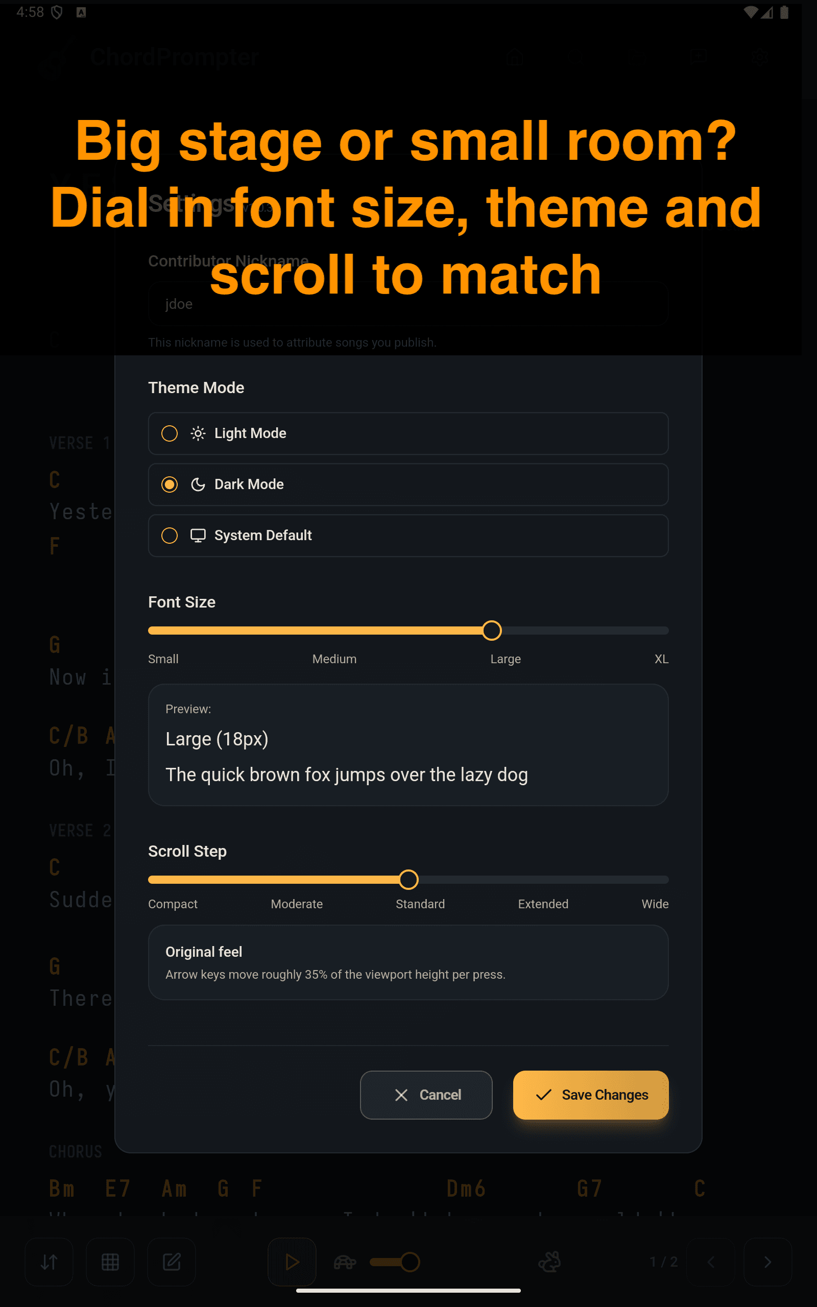 ChordPrompter screenshot 8