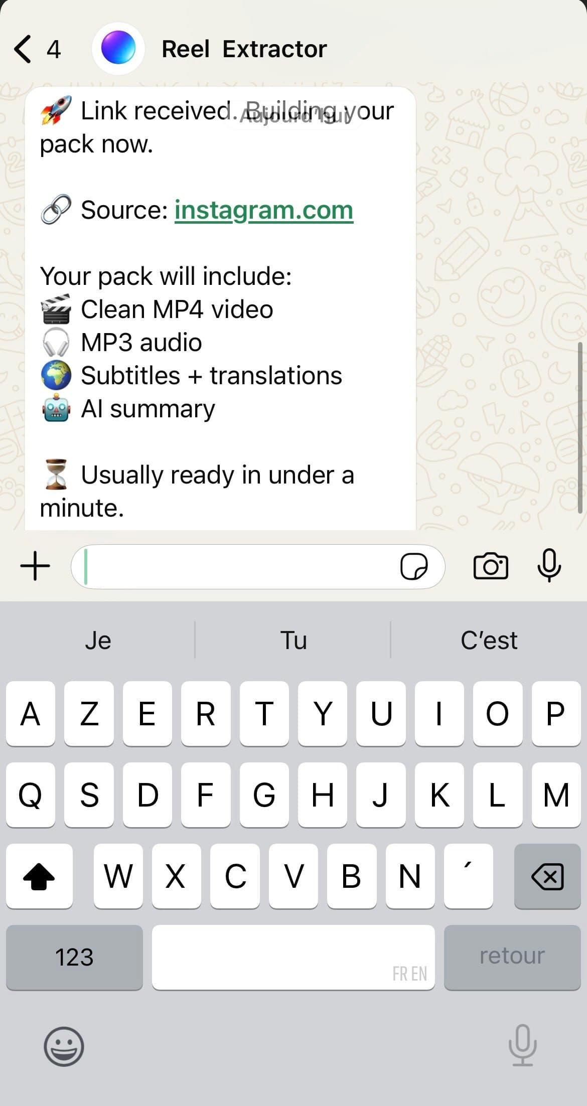 ReelExtract screenshot 1