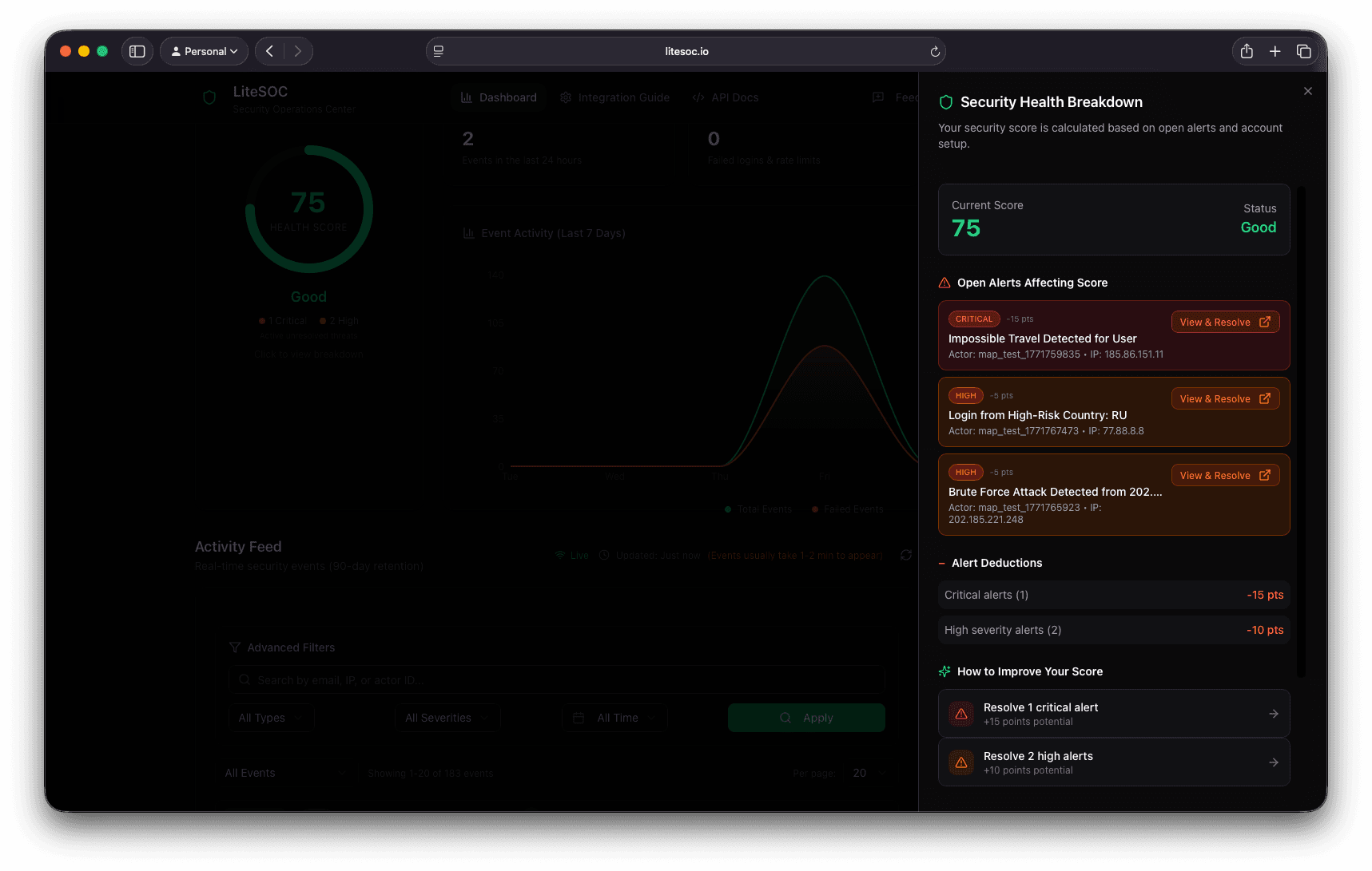 LiteSOC screenshot 4