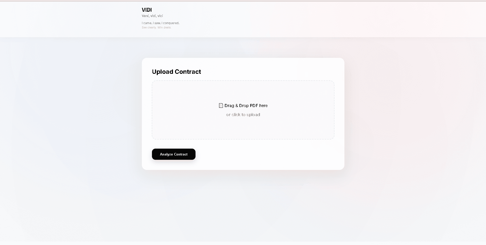 VIDI — AI Contract Review screenshot 2