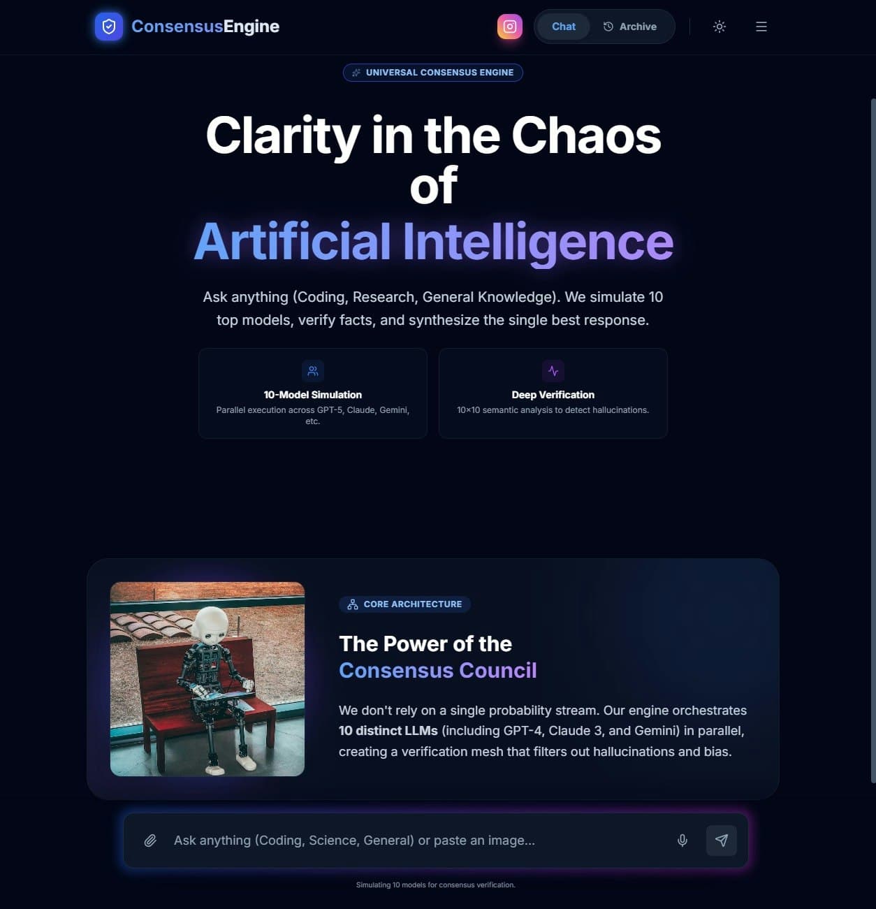 Consensus Engine screenshot 1