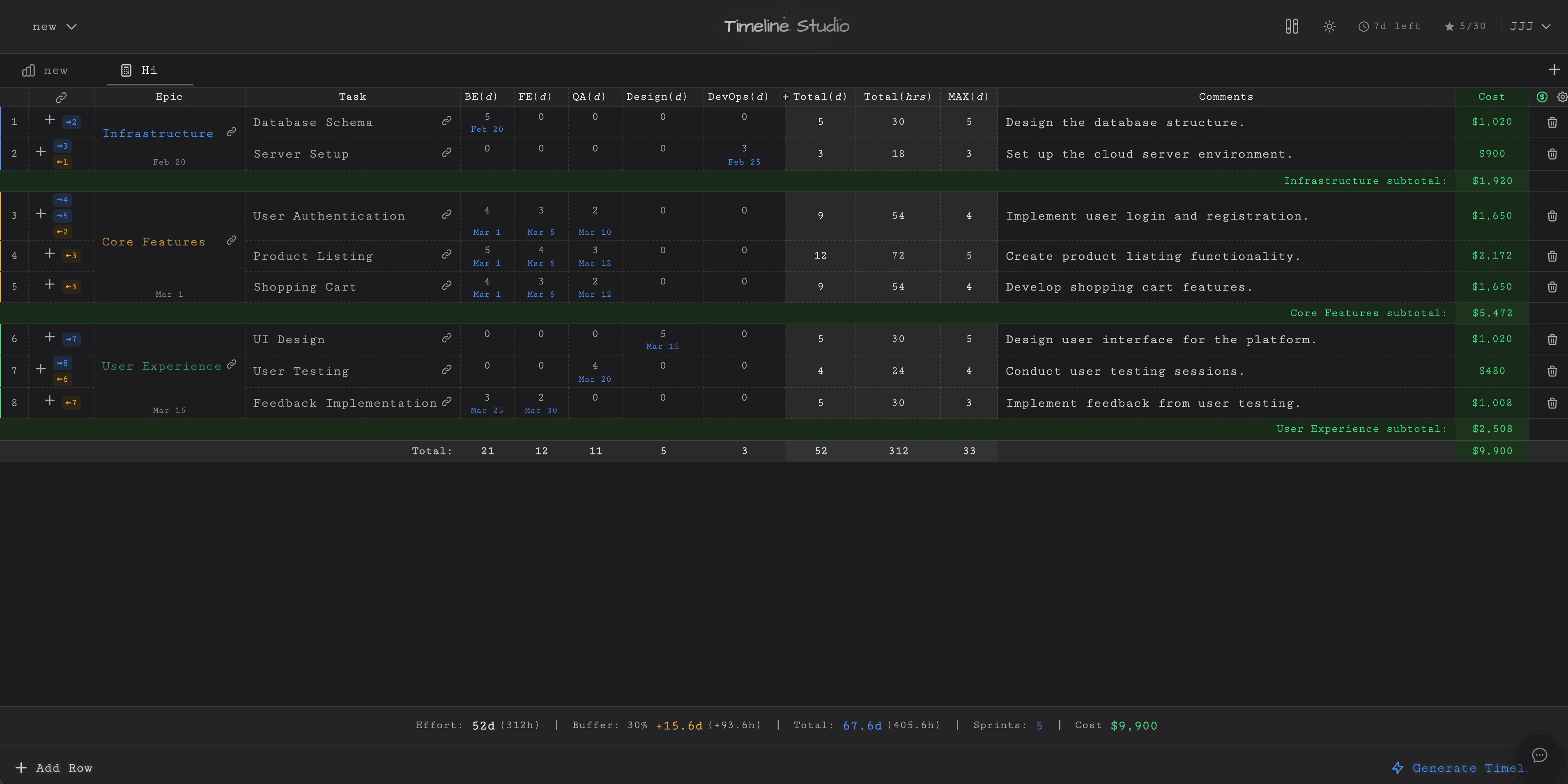 Timeline Studio screenshot 3