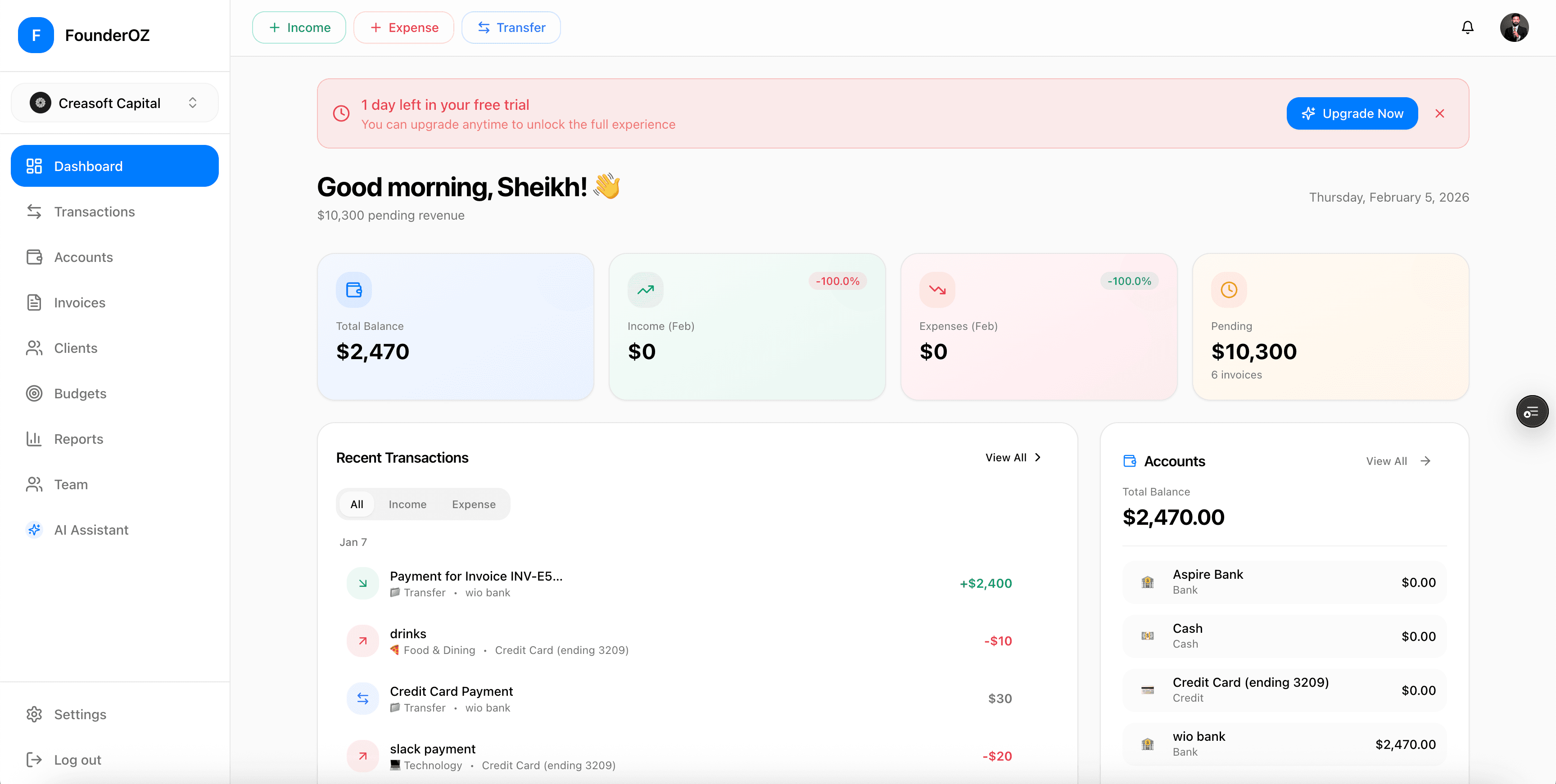 FounderOZ screenshot 2