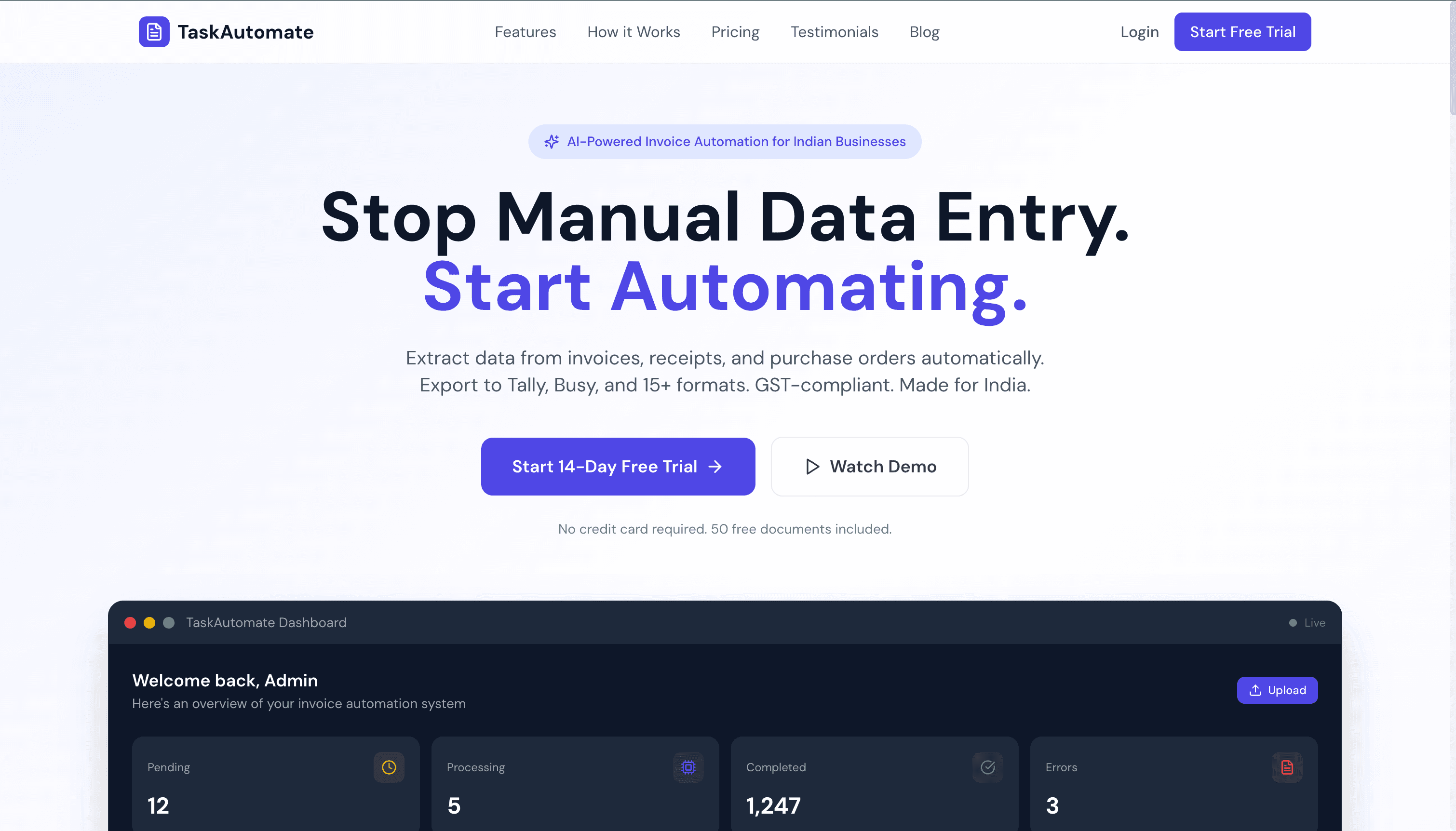 TaskAutomate screenshot 1