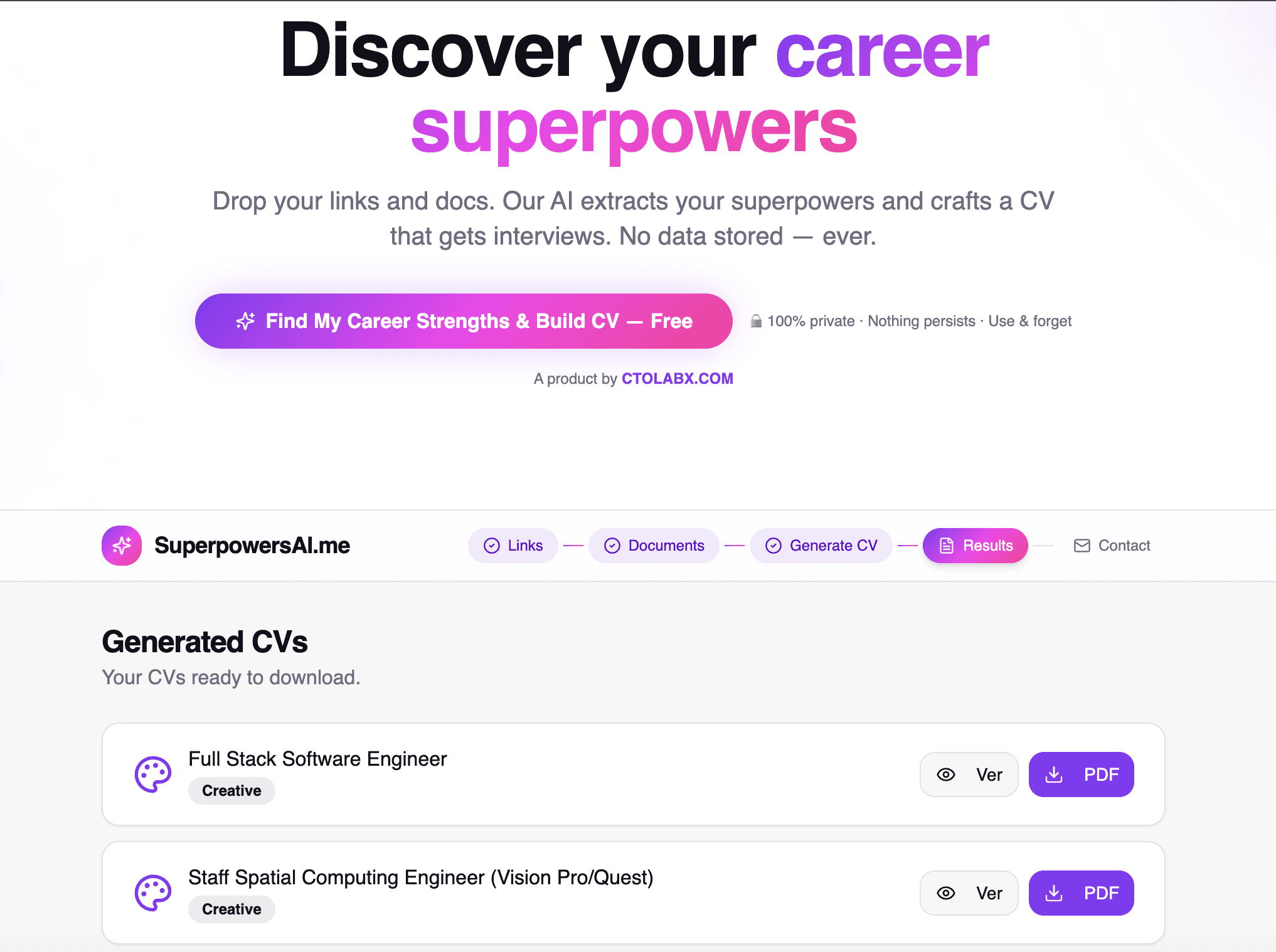 SuperpowersAI screenshot 2