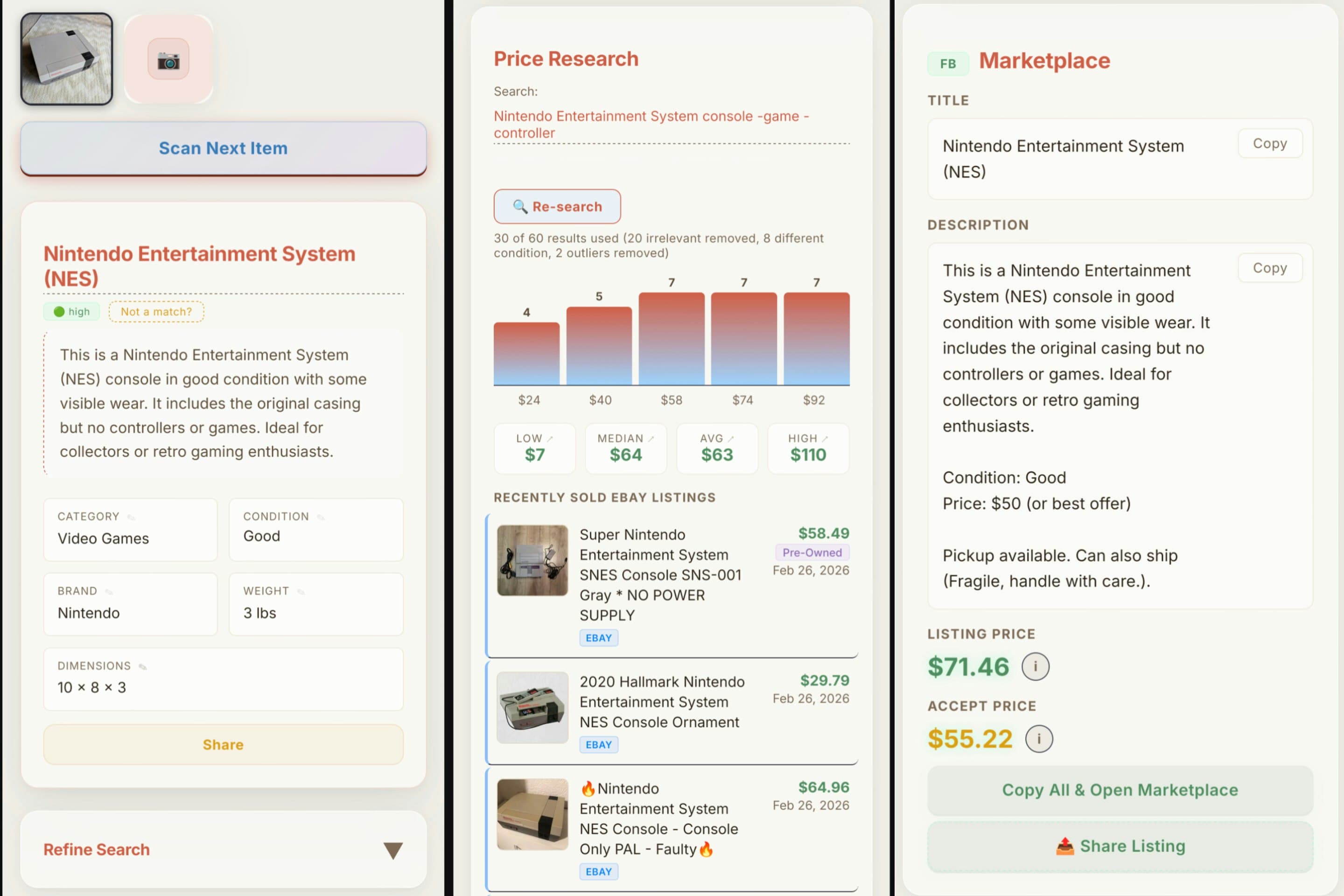 SellApplesauce Photo to Price in Seconds screenshot 3