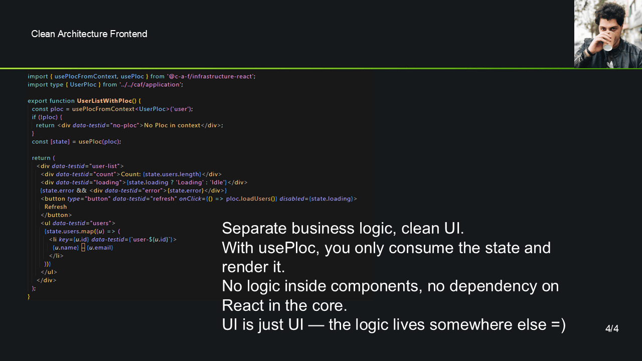 CAF – Clean Architecture Frontend screenshot 2