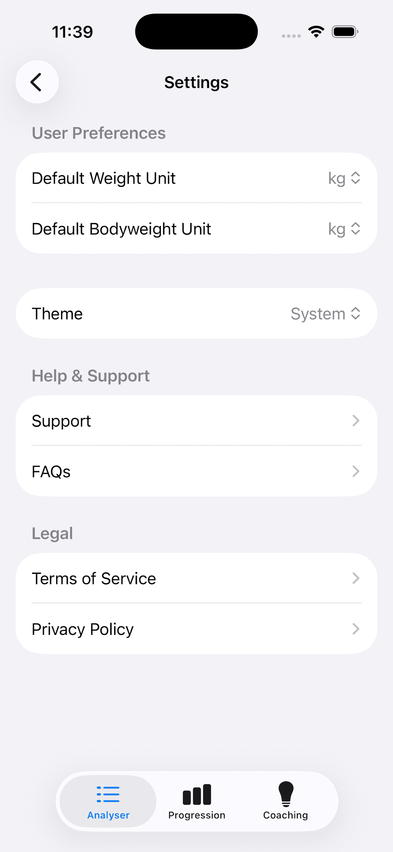 LiftCal screenshot 6