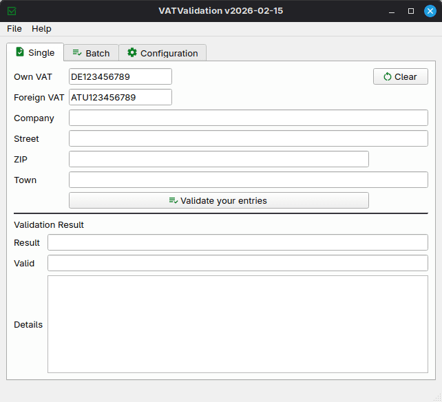 VATValidation screenshot 3