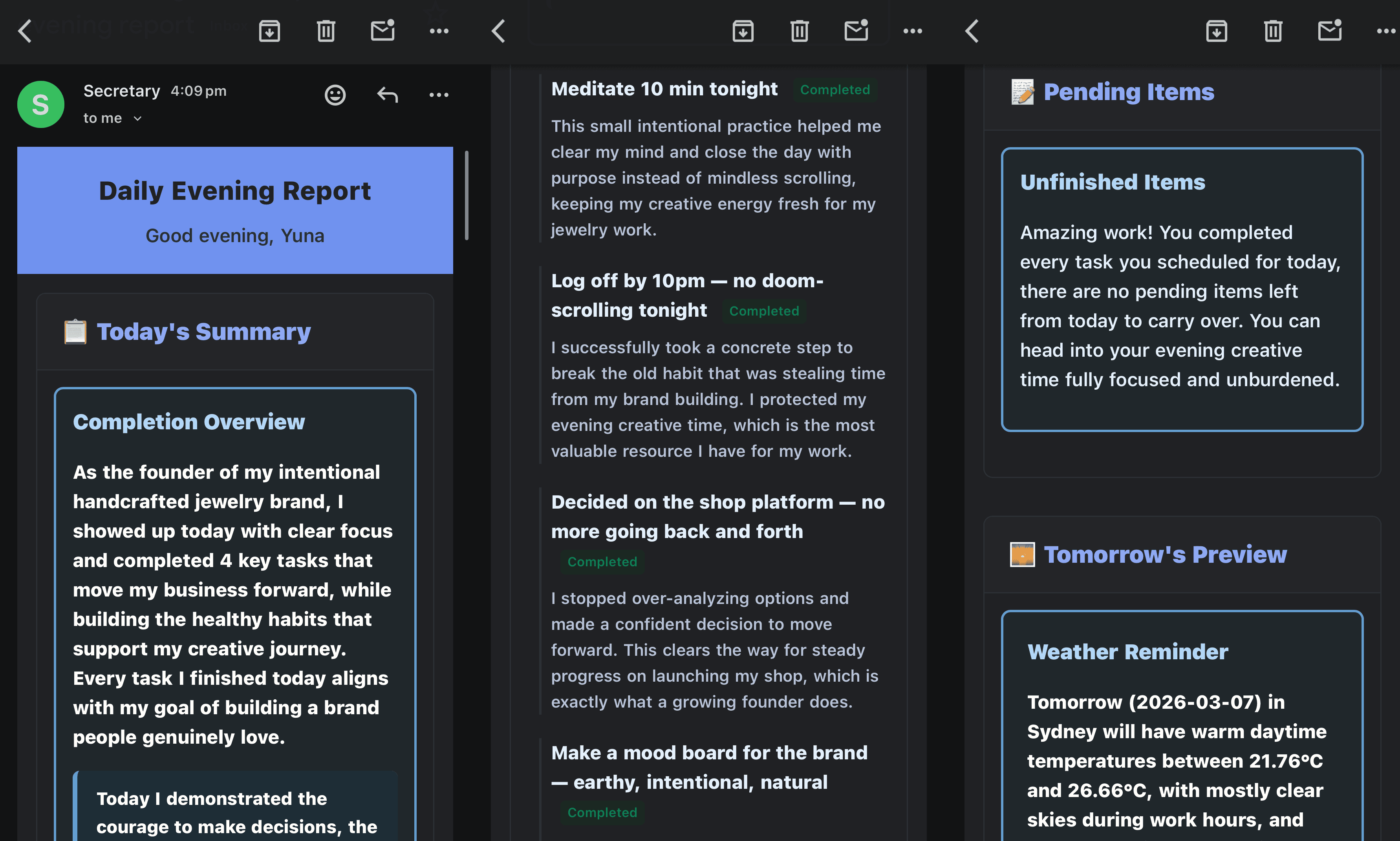 Sunnie Personal Secretary screenshot 5